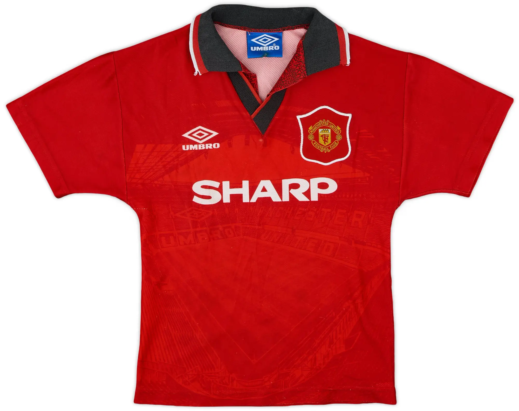 Umbro 1994-96 Manchester United Home Shirt - 5/10 - (M.Boys)