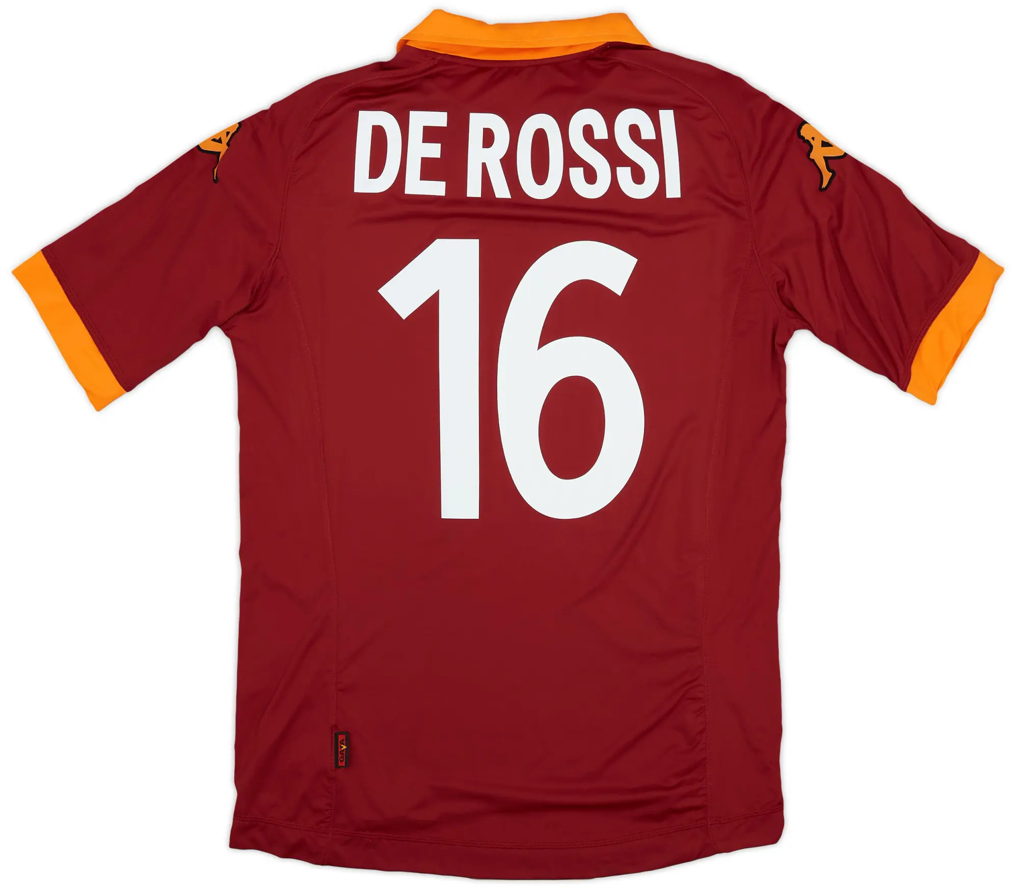 Kappa 2012-13 Roma Home Shirt De Rossi #16 - 7/10 - (XL)