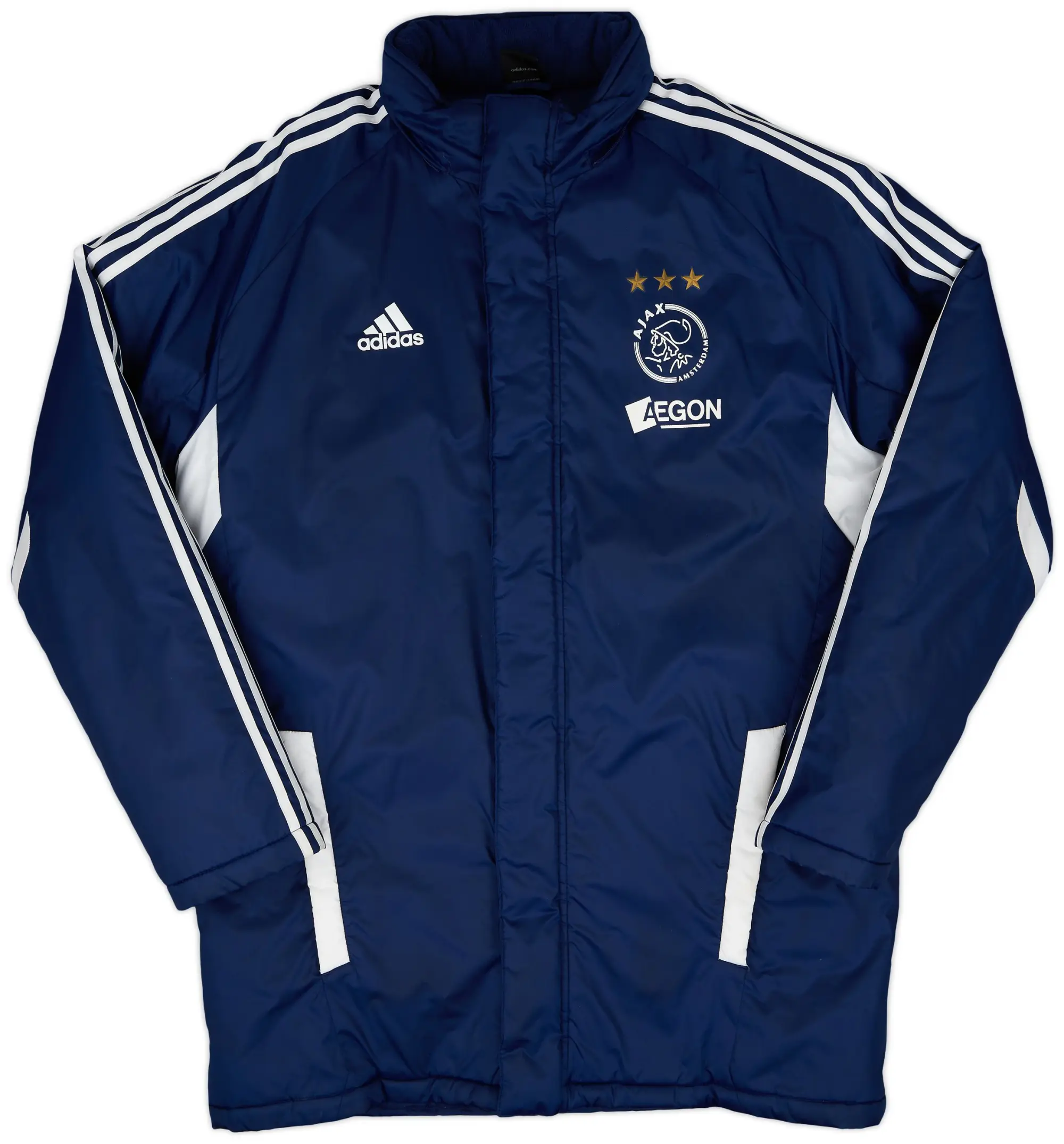 2010-11 Ajax adidas Padded Bench Coat - 8/10 - (XL)