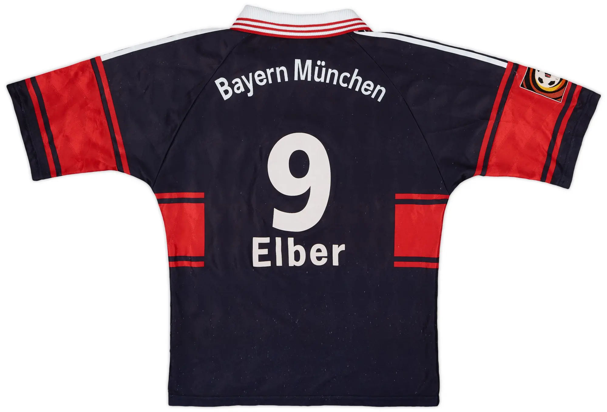 adidas 1997-99 Bayern Munich Home Shirt Elber #9 - 9/10 - (S)