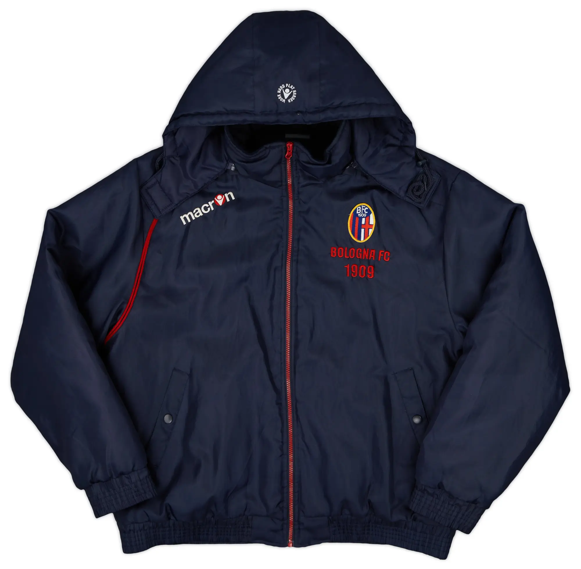 2007-09 Bologna Macron Padded Bench Coat - 9/10 - (L)