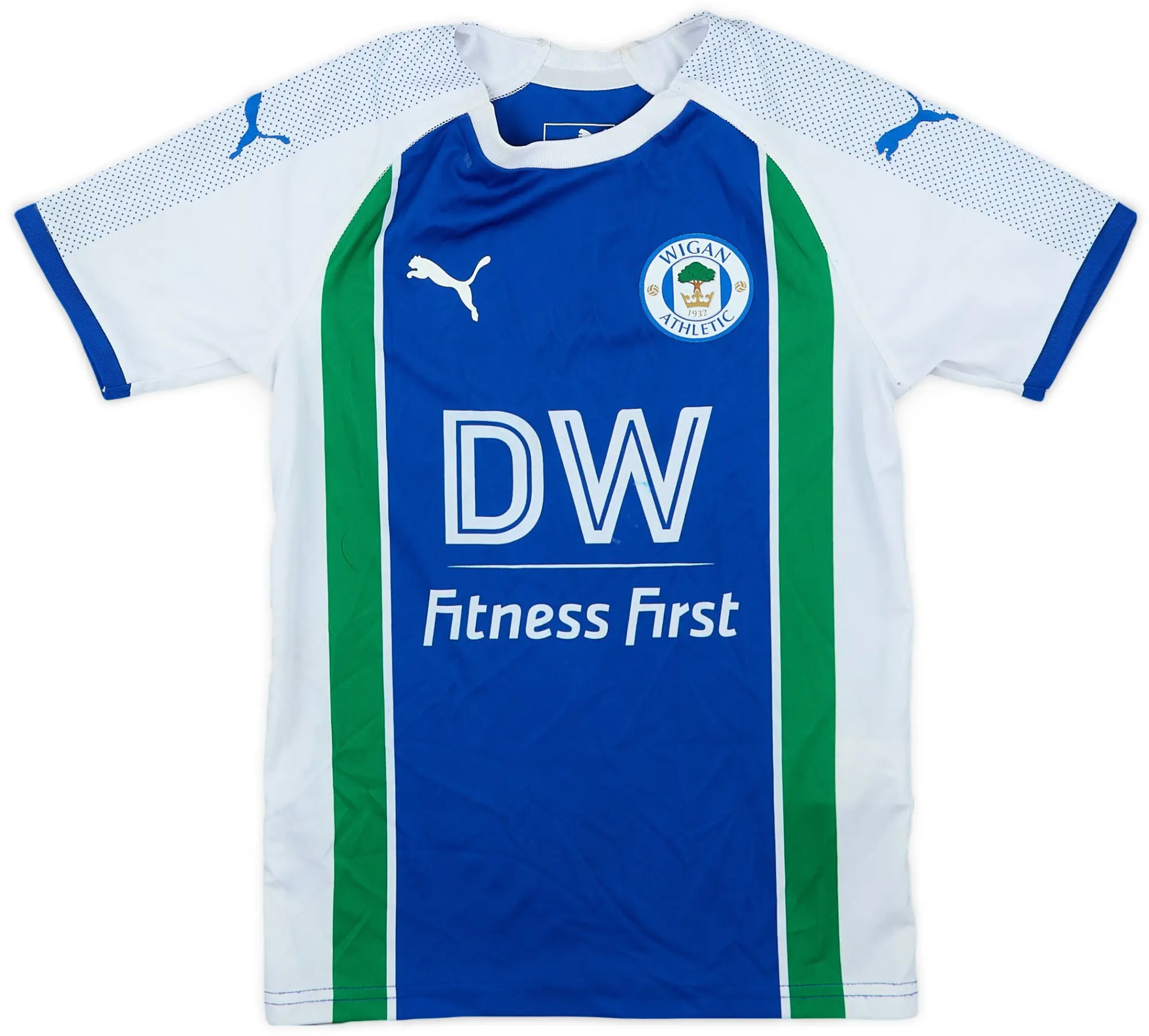 Puma 2018-19 Wigan Home Shirt - 5/10 - (7-8 Years)