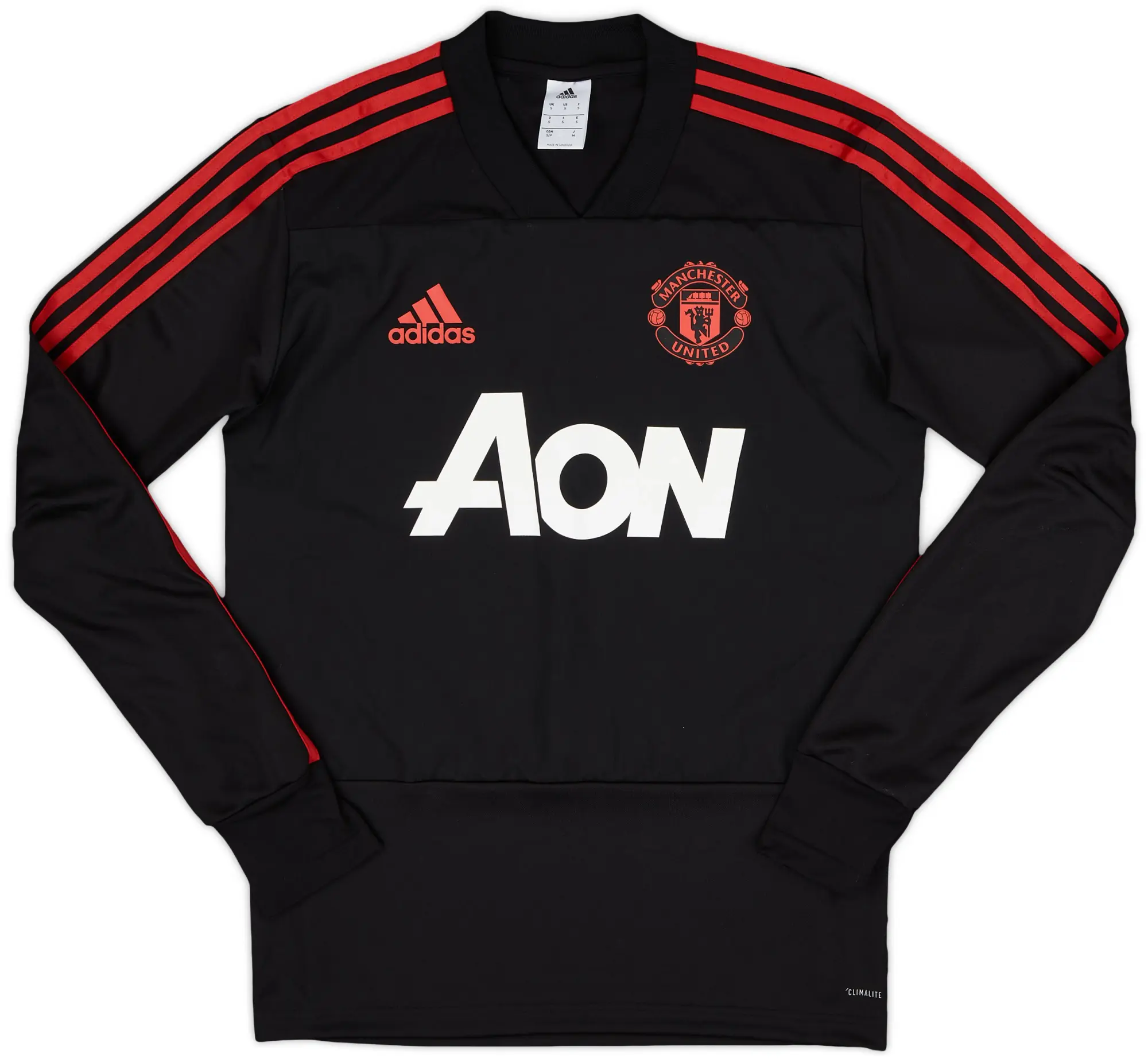 2018-19 Manchester United adidas Sweat Top - 8/10 - (S)