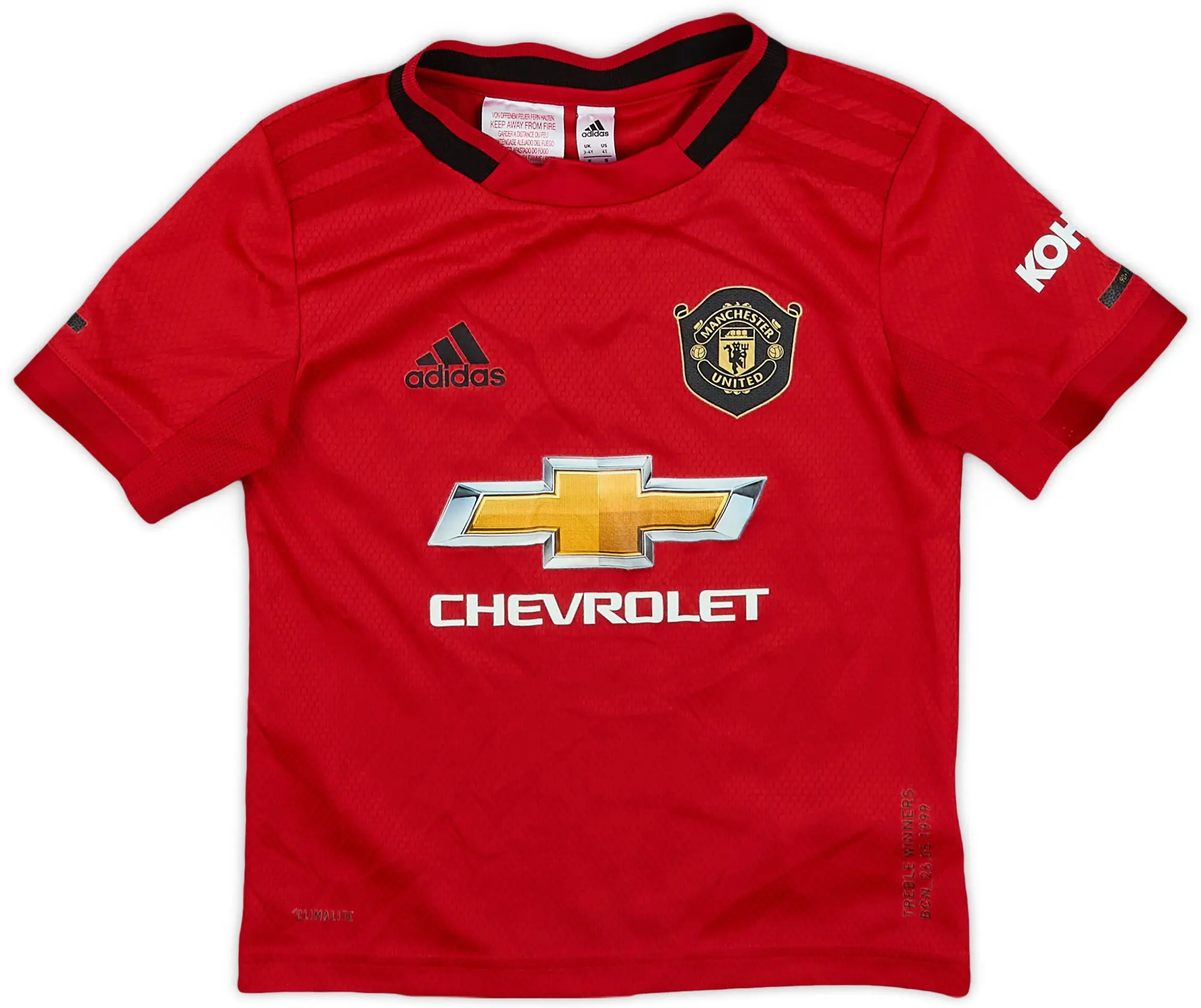 adidas 2019-20 Manchester United Home Shirt - 8/10 - (3-4 Years)