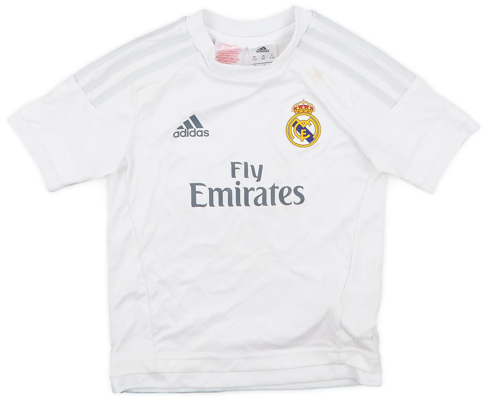 adidas 2015-16 Real Madrid Home Shirt - 5/10 - (5-6 Years)