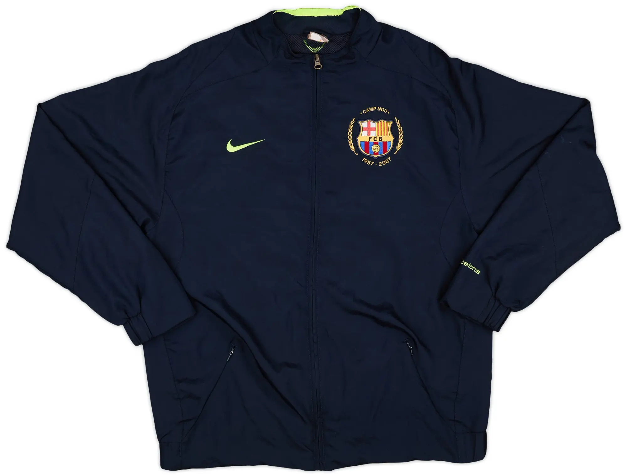 2007-08 Barcelona Nike Track Jacket - 8/10 - (L)