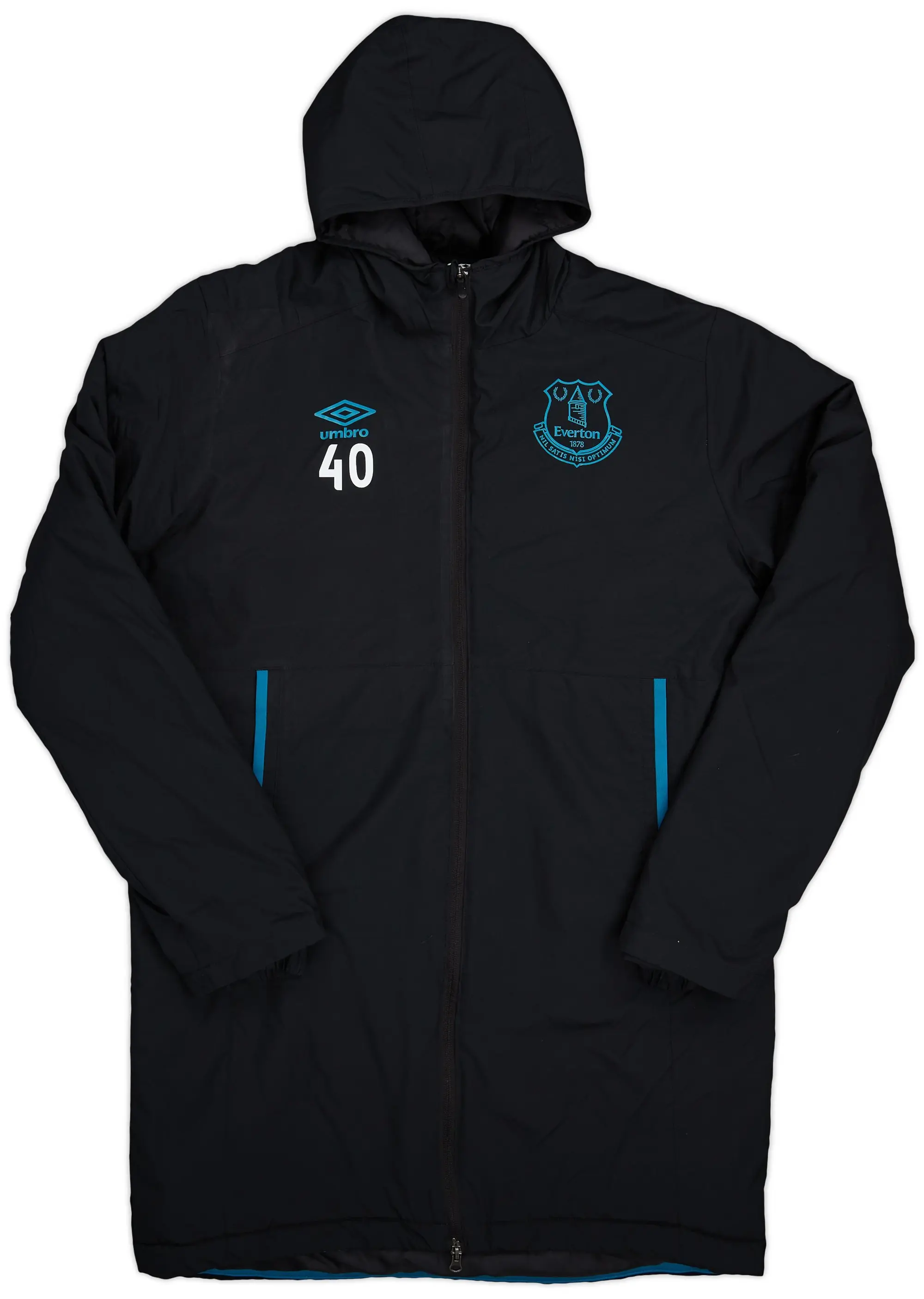 2019-20 Everton Umbro Player Issue Padded Bench Coat #40 - 7/10 - (L)