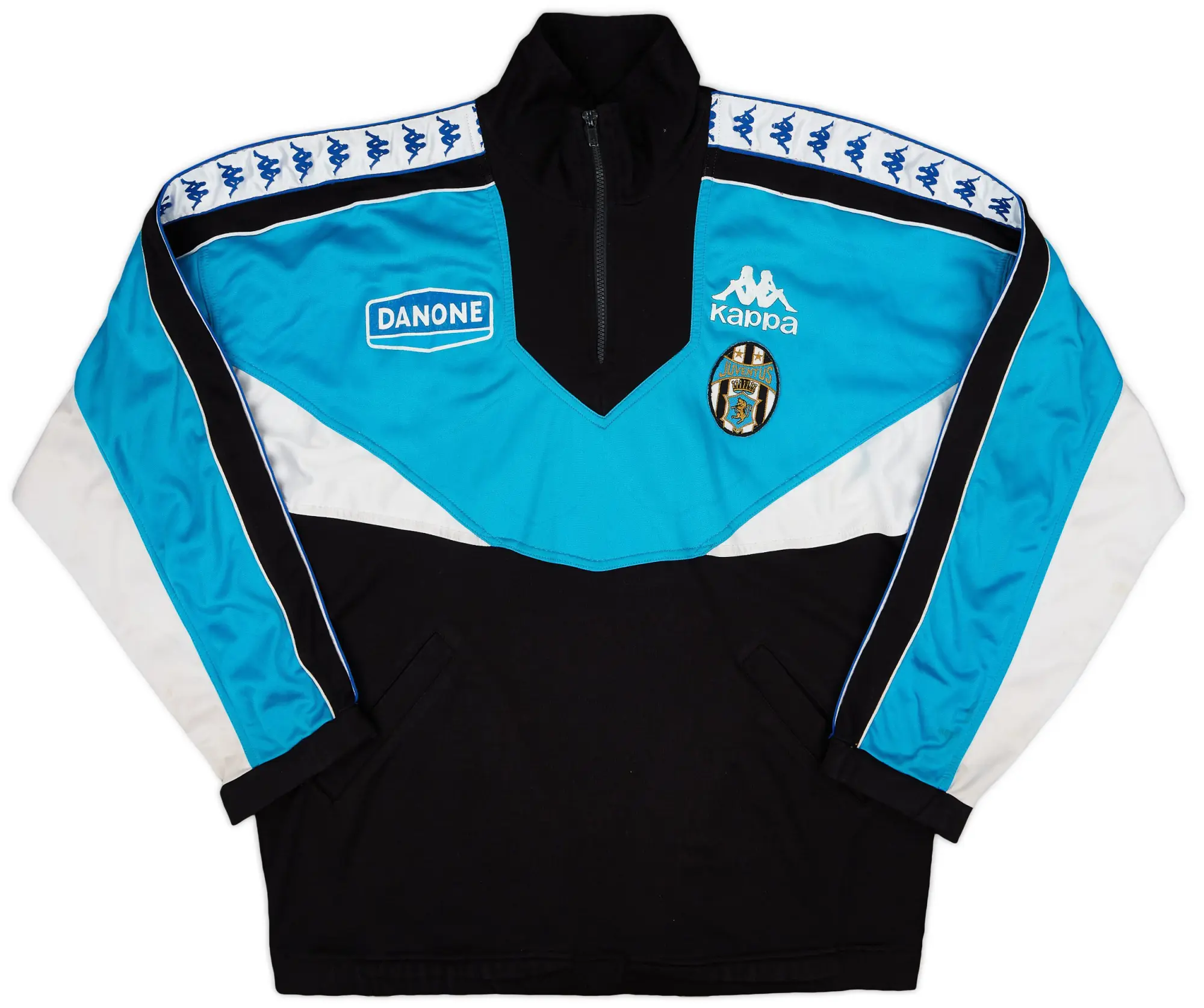 1992-93 Juventus Kappa 1/4 Zip Track Jacket - 7/10 - (XL)