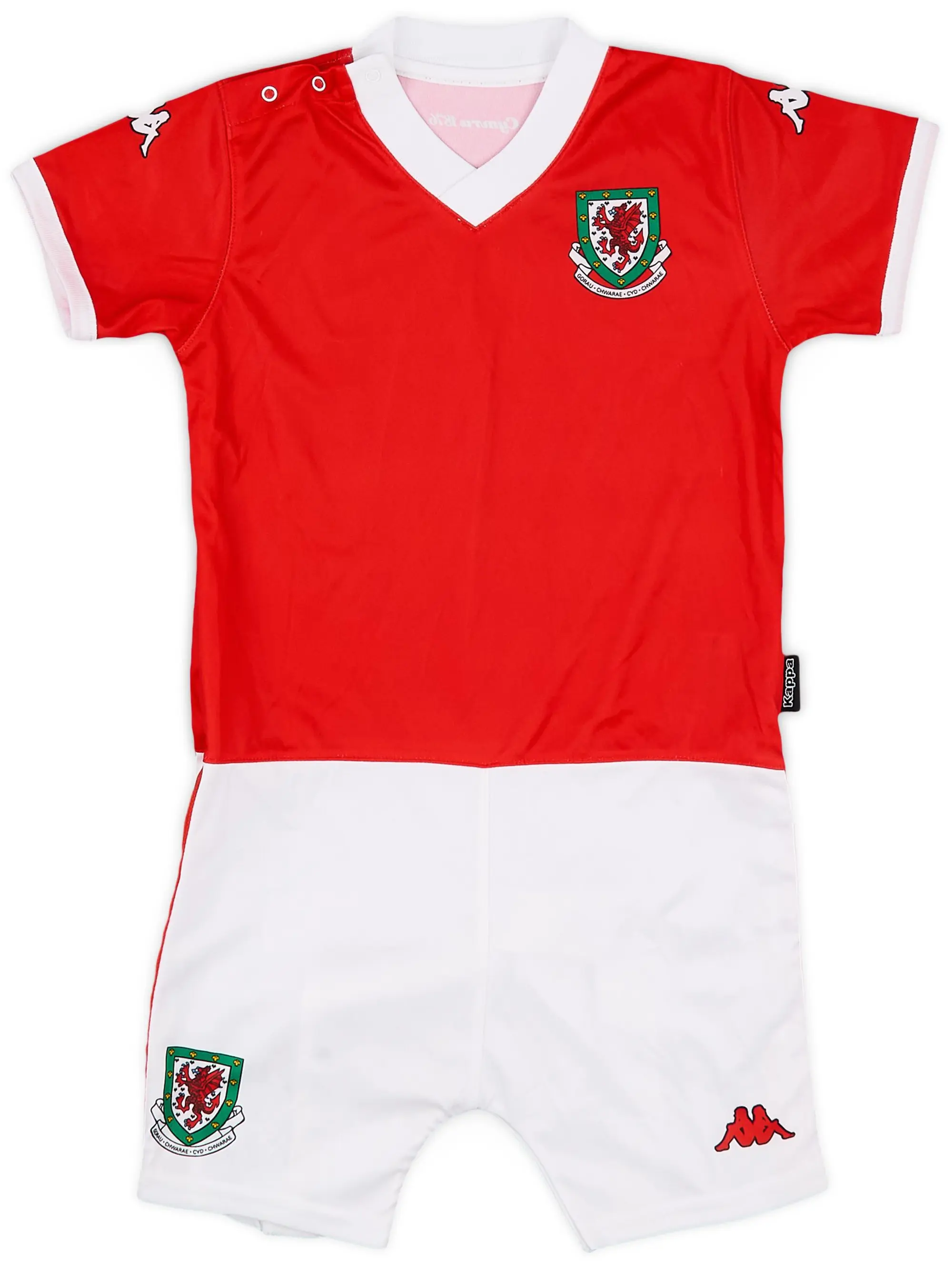 Kappa 2006-07 Wales Home Full Kit - 10/10 - (12-18 Months)