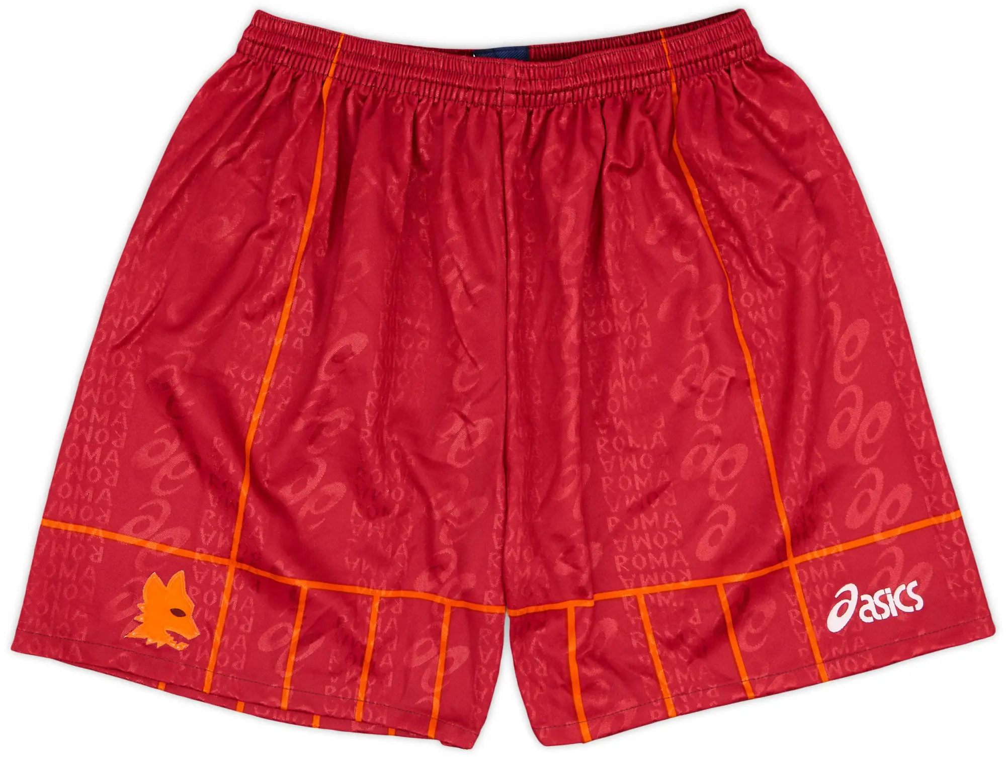 Asics 1996-97 Roma Home Shorts - 8/10 - (XL)