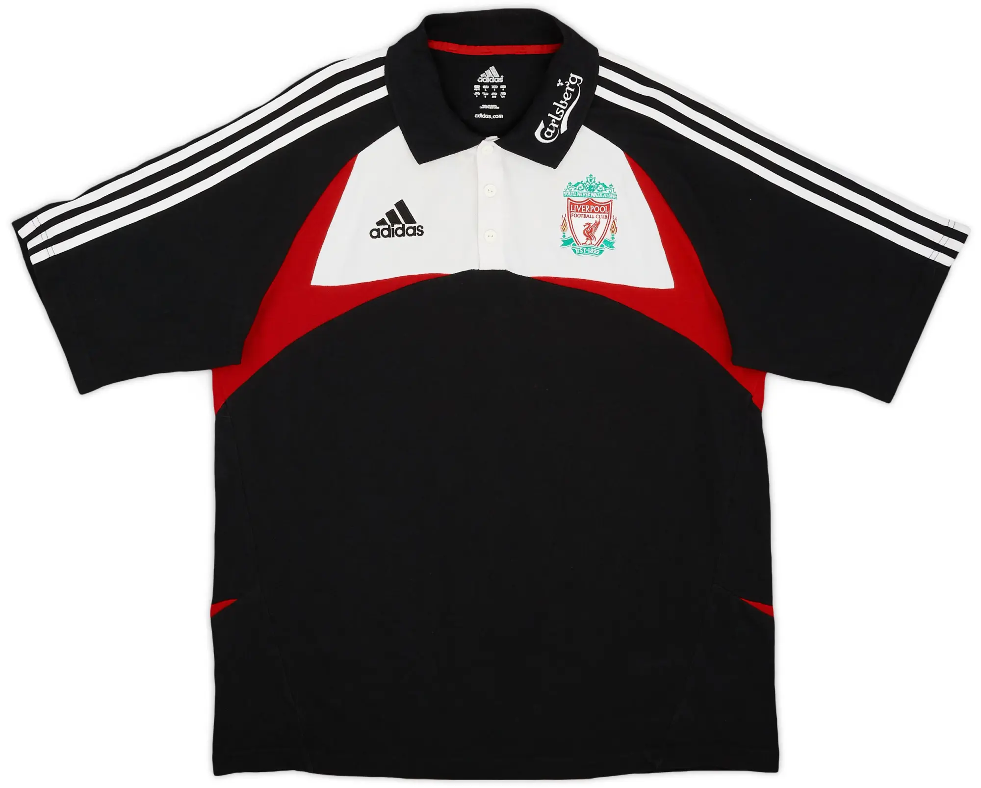 2007-08 Liverpool adidas Polo Shirt - 8/10 - (L)