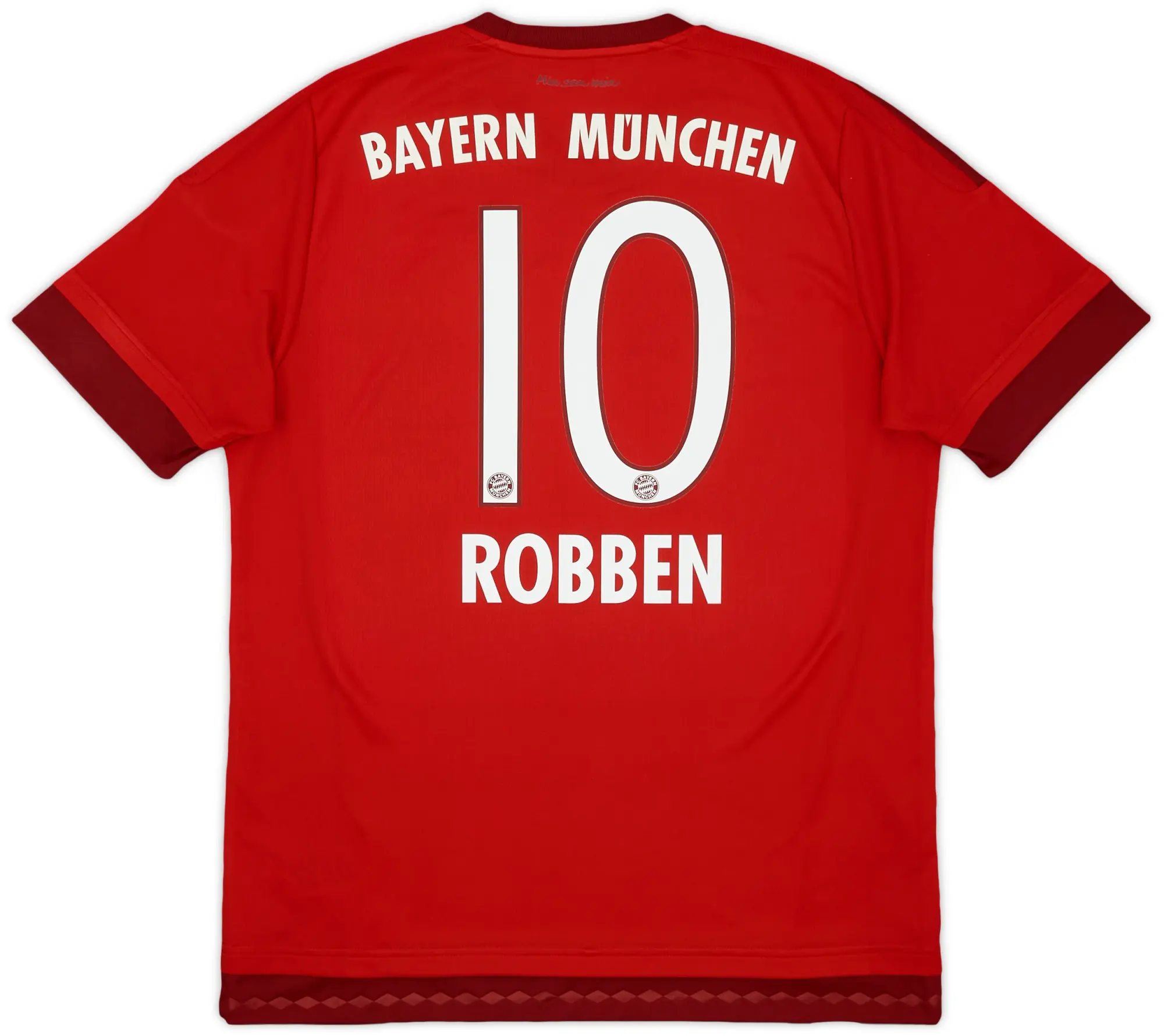 adidas 2015-16 Bayern Munich Home Shirt Robben #10 - 7/10 - (L)