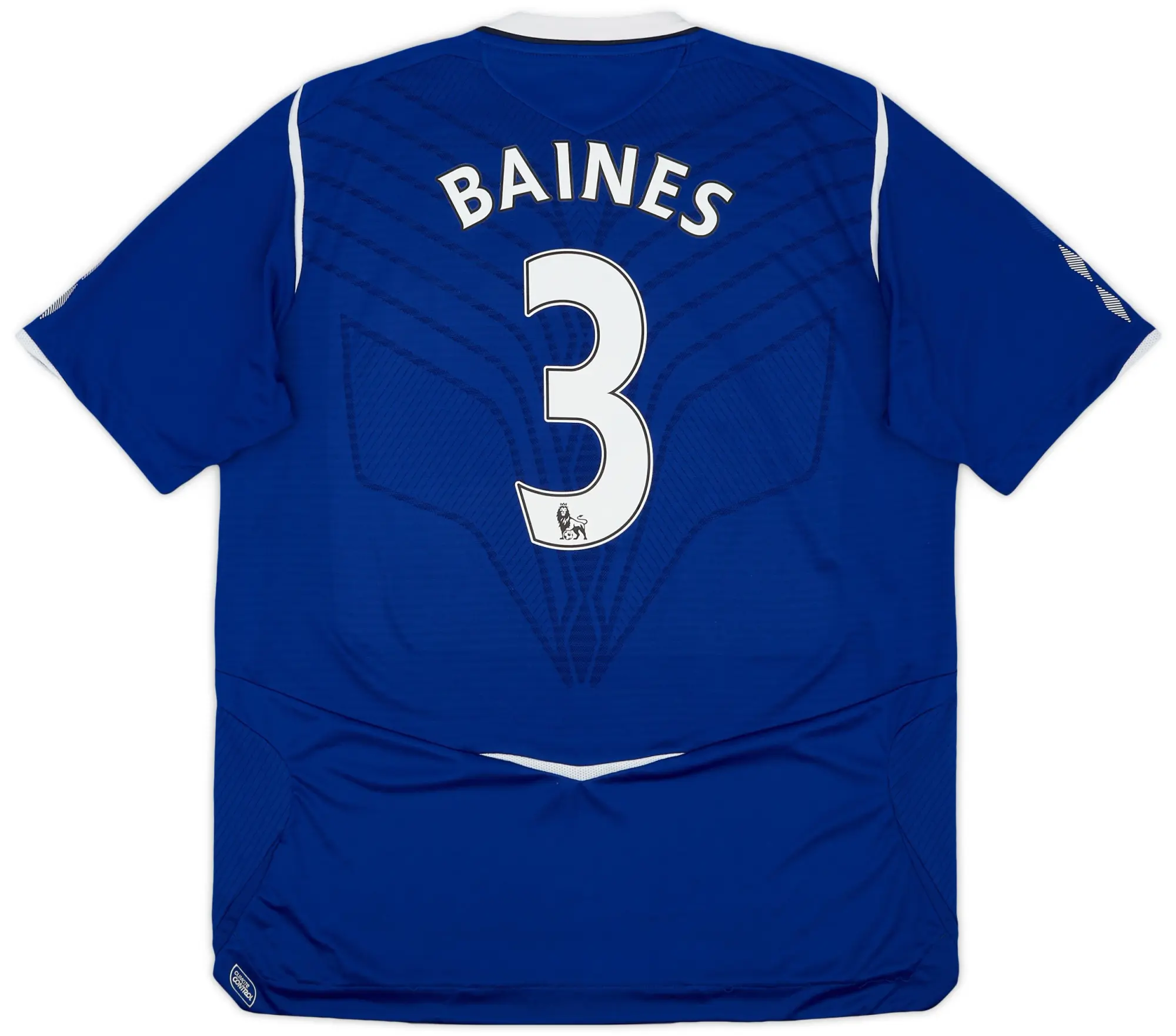 Umbro 2008-09 Everton Home Shirt Baines #3 - 8/10 - (XL)