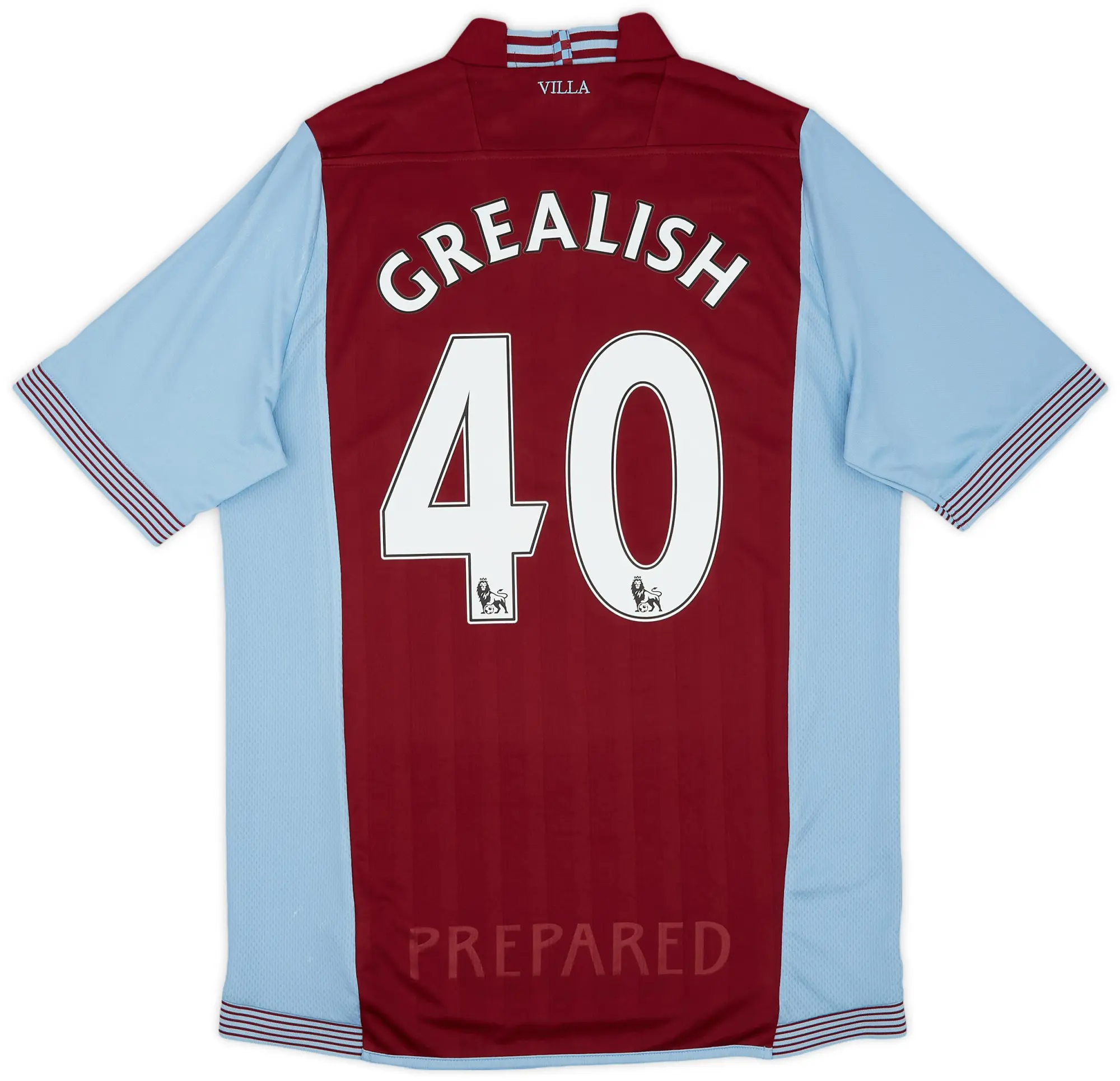 Macron 2013-14 Aston Villa Home Shirt Grealish #40 - 8/10 - (L)