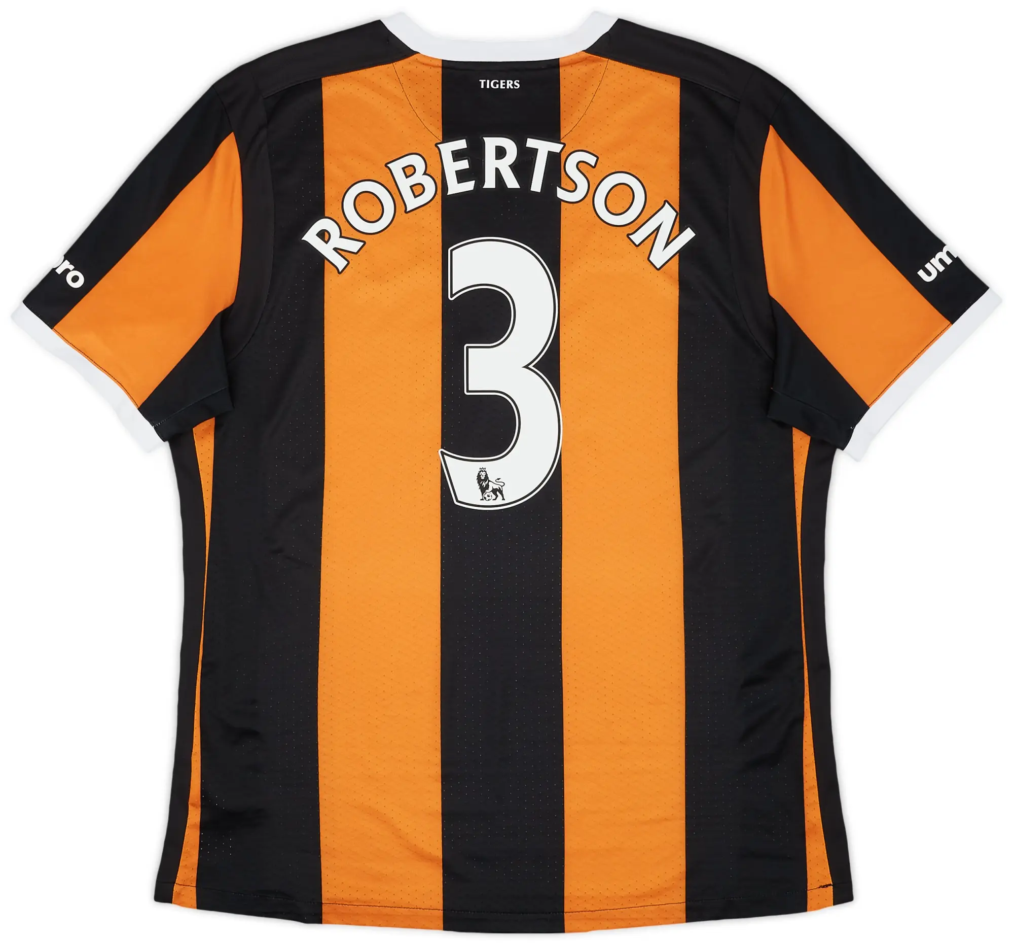 Umbro 2016-17 Hull City Home Shirt Robertson #3 - 9/10 - (XL)