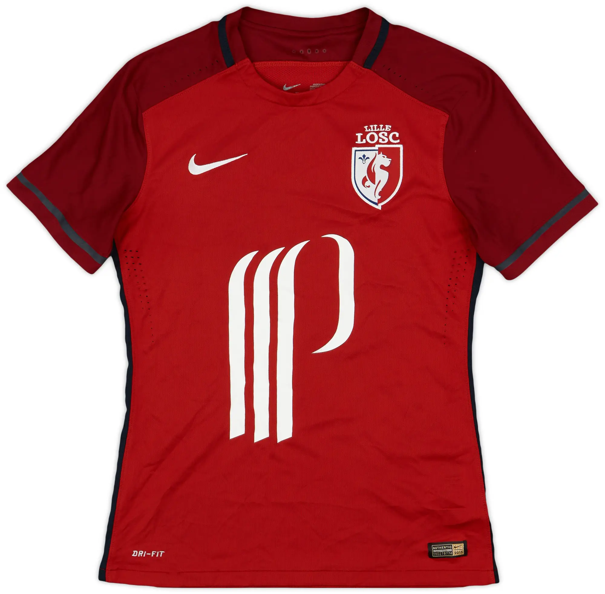 Nike 2015-16 Lille Authentic Home Shirt - 7/10 - (M)