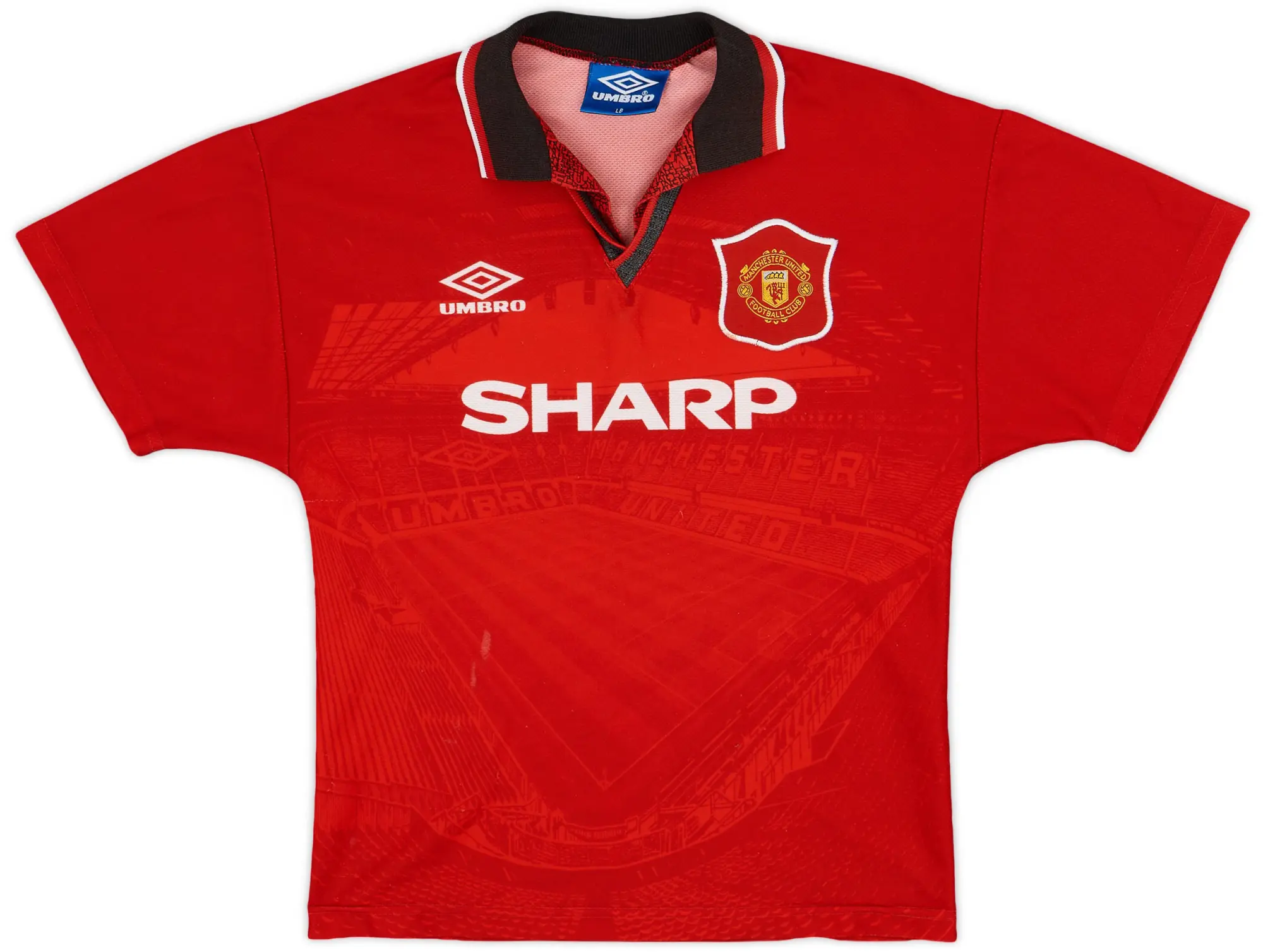 Umbro 1994-96 Manchester United Home Shirt - 6/10 - (L.Boys)