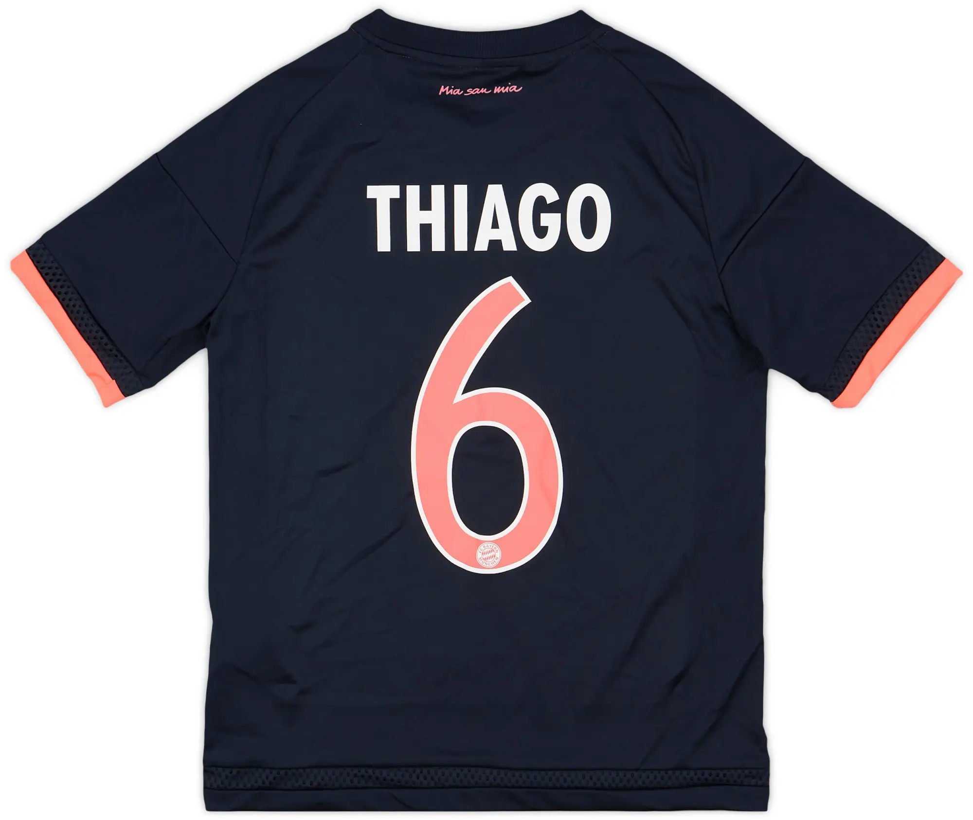 adidas 2015-16 Bayern Munich Third Shirt Thiago #6 - 6/10 - (L.Boys)