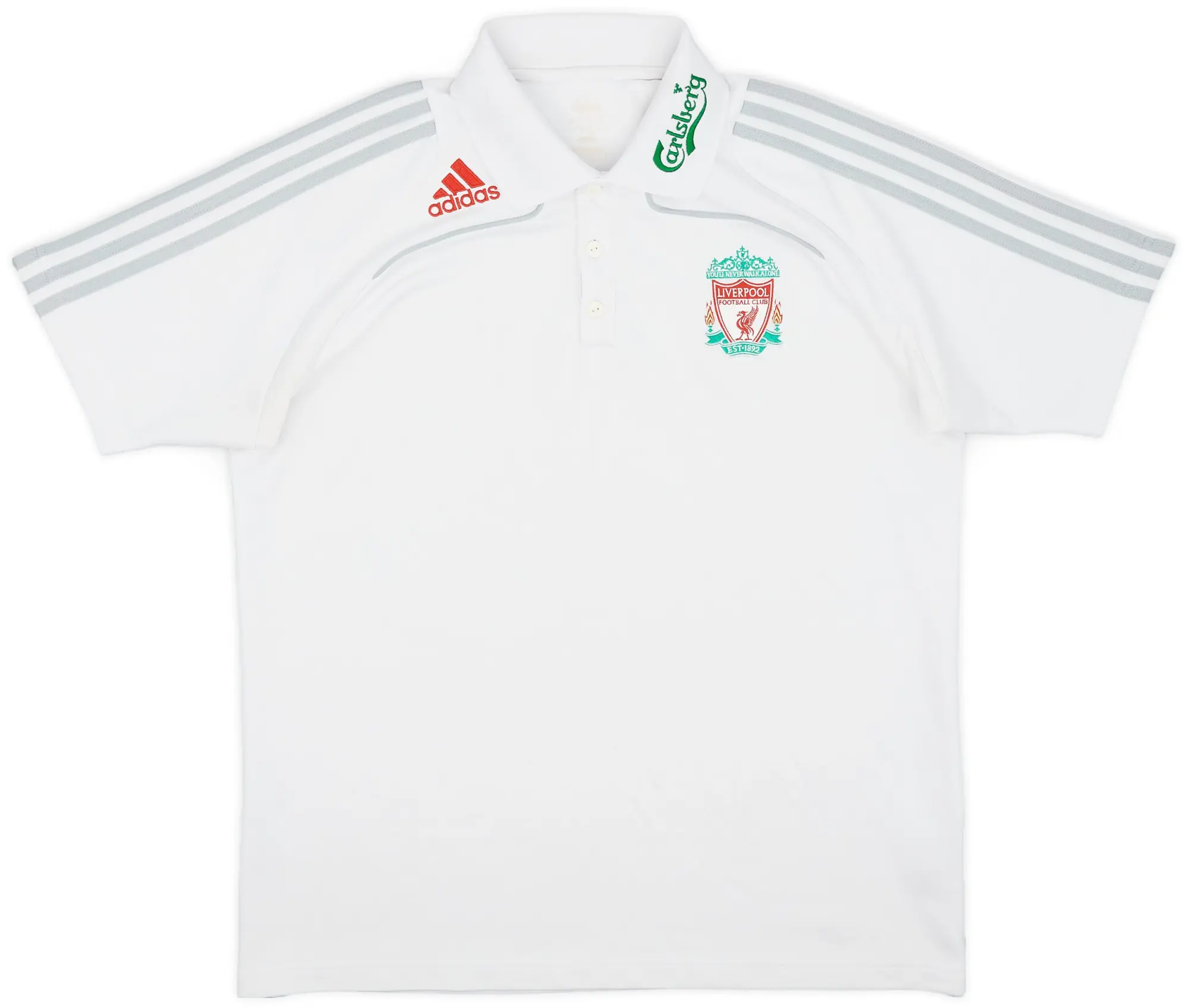 2008-09 Liverpool adidas Polo Shirt - 6/10 - (L)