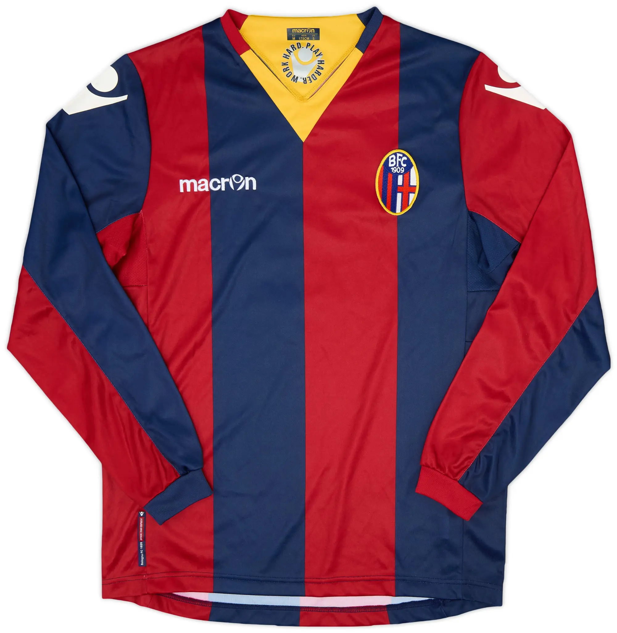 Macron 2011-12 Bologna Home L/S Shirt #5 - 8/10 - (M)