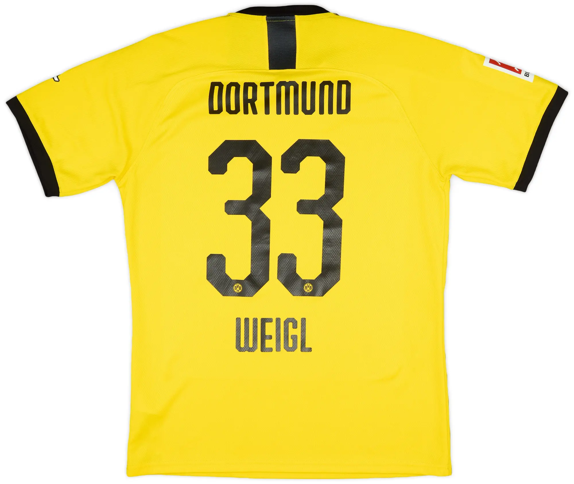 Puma 2019-20 Borussia Dortmund Home Shirt Weigl #33 - 7/10 - (L)