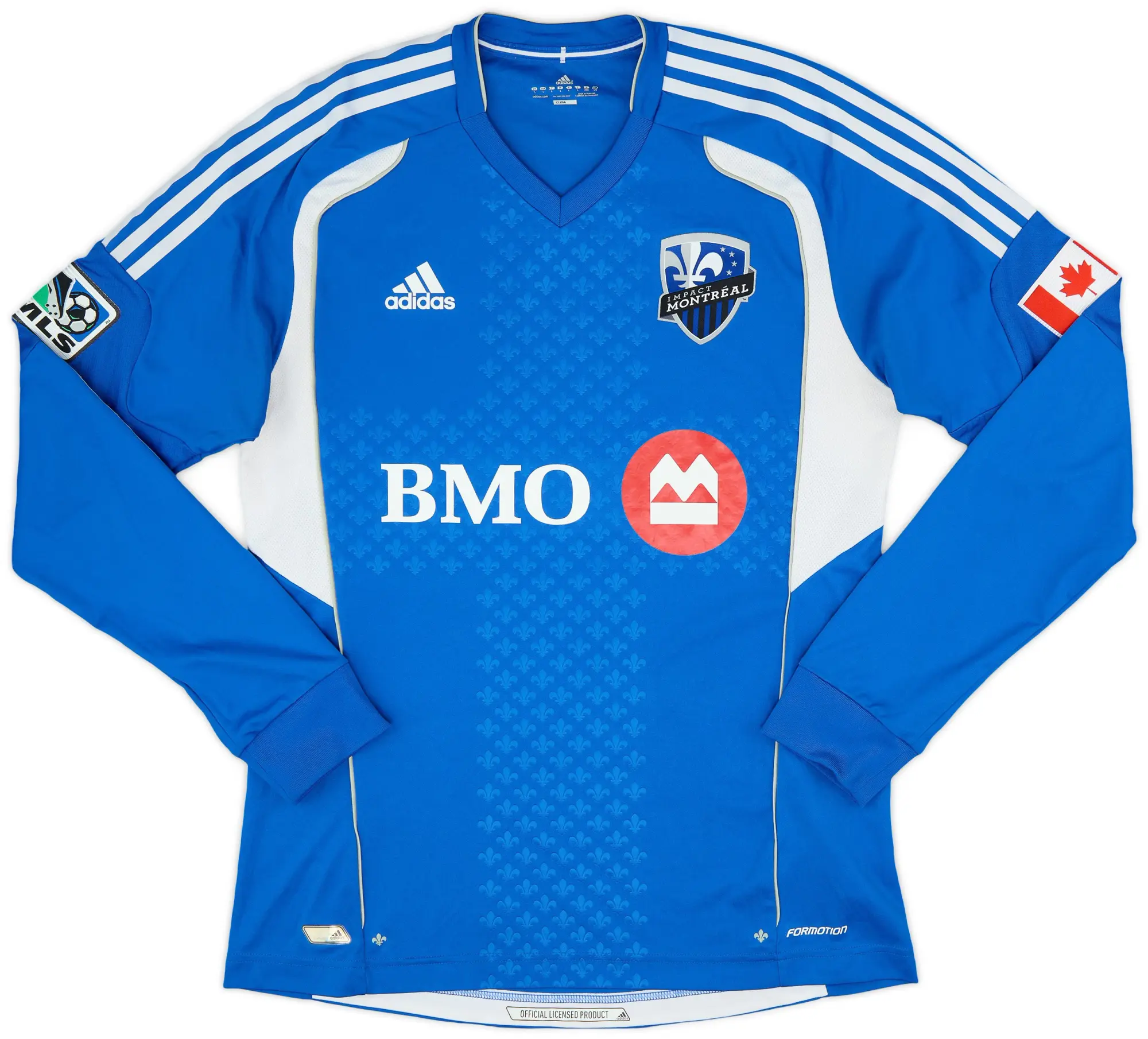 adidas 2012 Montreal Impact Authentic Home L/S Shirt - 8/10 - (L)