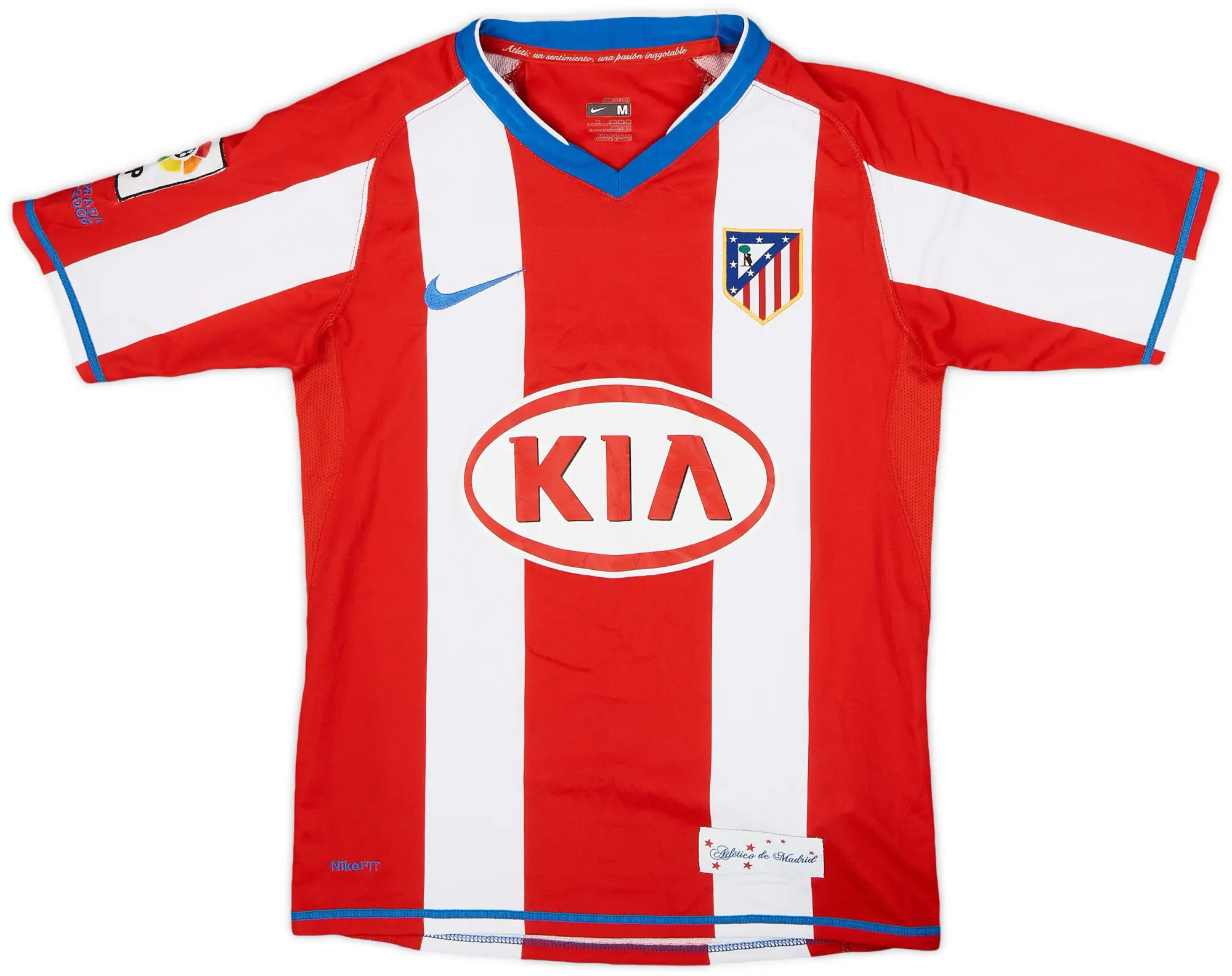 Nike 2007-08 Atletico Madrid Home Shirt - 9/10 - (M.Boys)