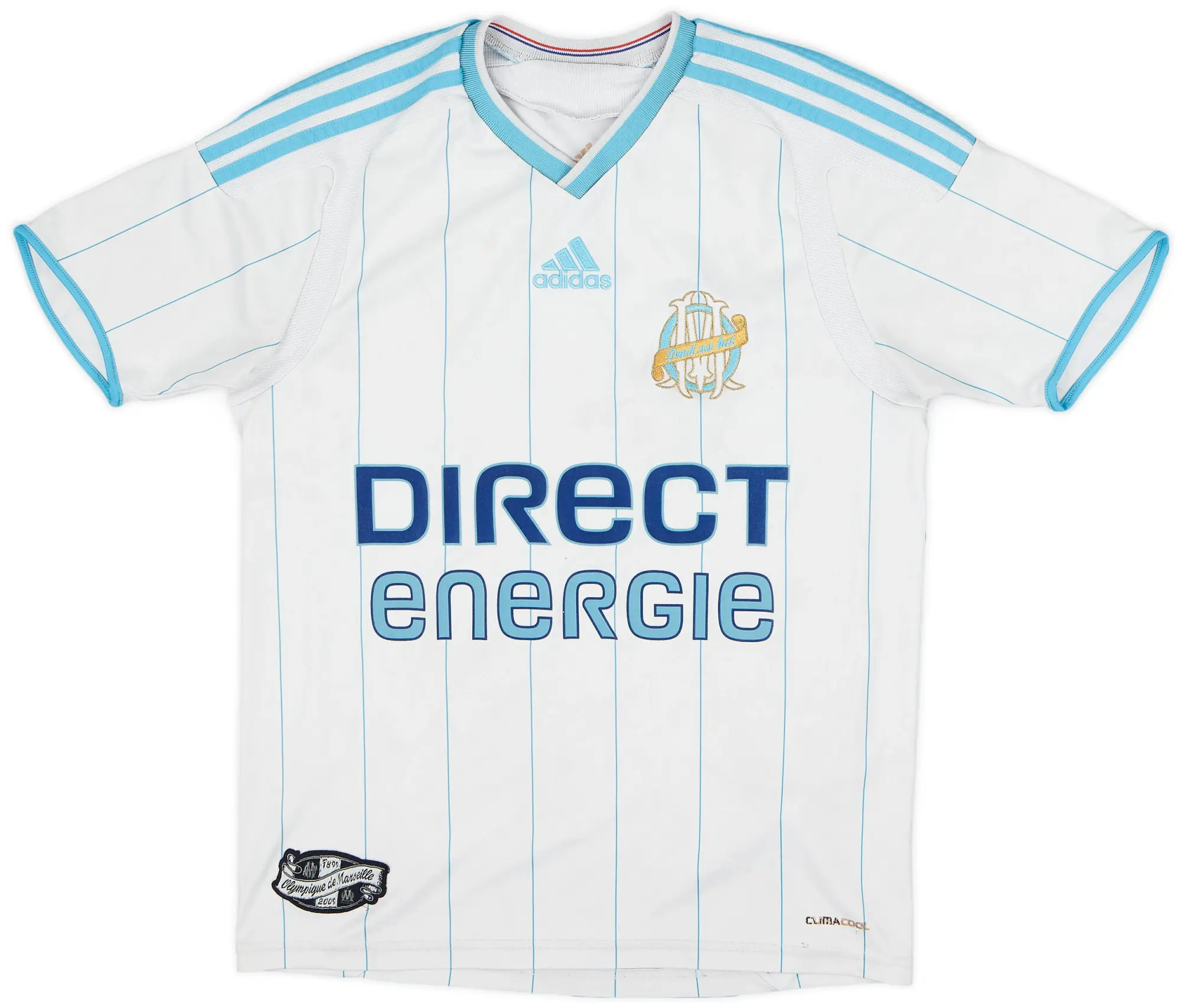 adidas 2009-10 Olympique Marseille Home Shirt - 5/10 - (L.Boys)