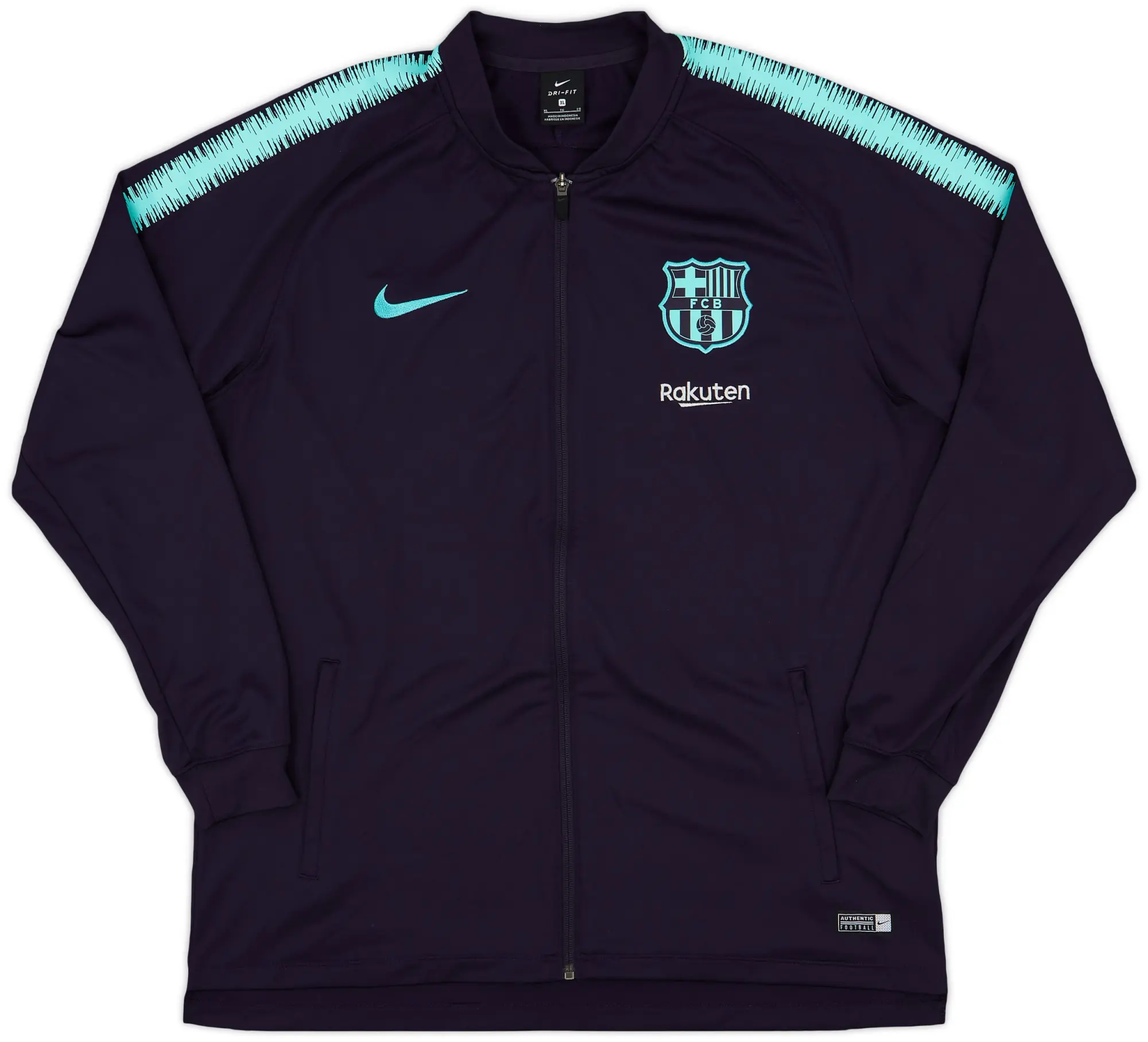 2018-19 Barcelona Nike Track Jacket - 8/10 - (XL)