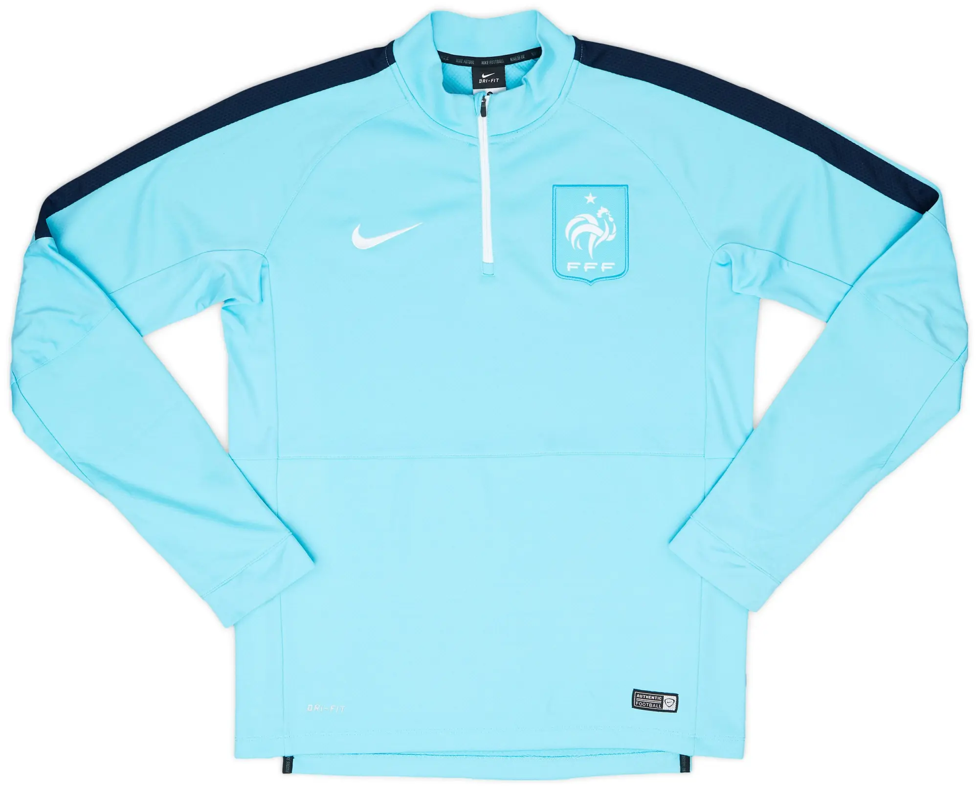 2015-16 France Nike 1/4 Zip Training Top - 8/10 - (M)