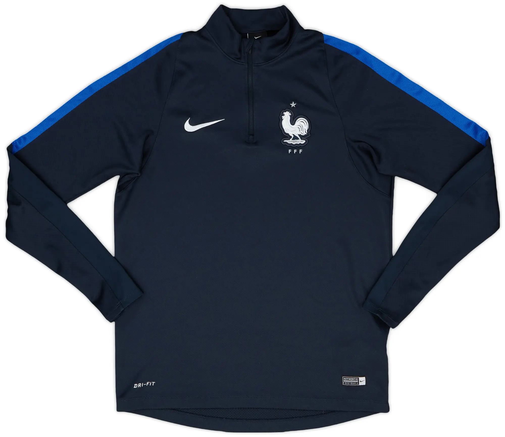 2016-17 France Nike 1/4 Zip Training Top - 8/10 - (M)