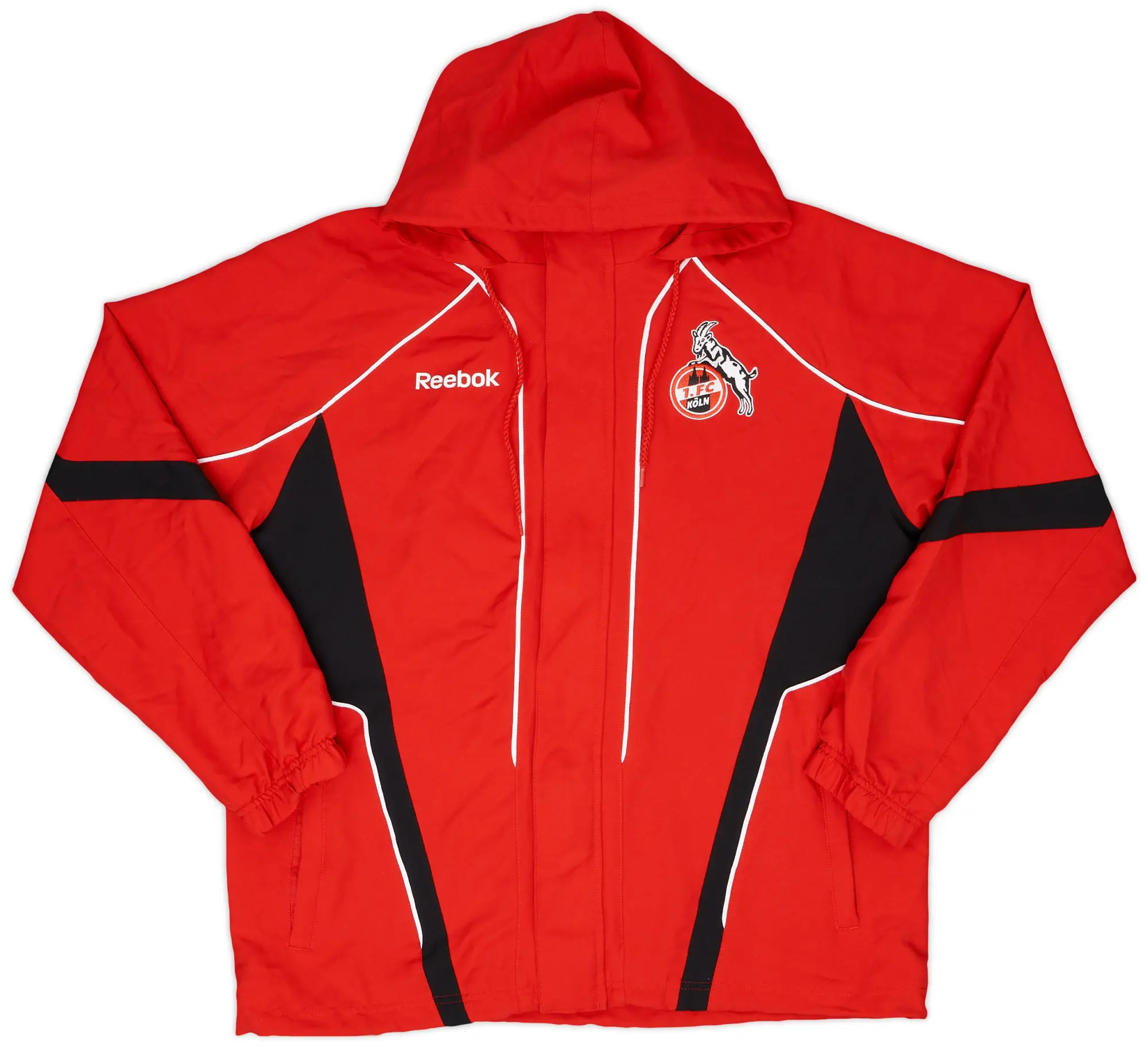 2010-11 FC Koln Reebok Hooded Track Jacket - 8/10 - (M)