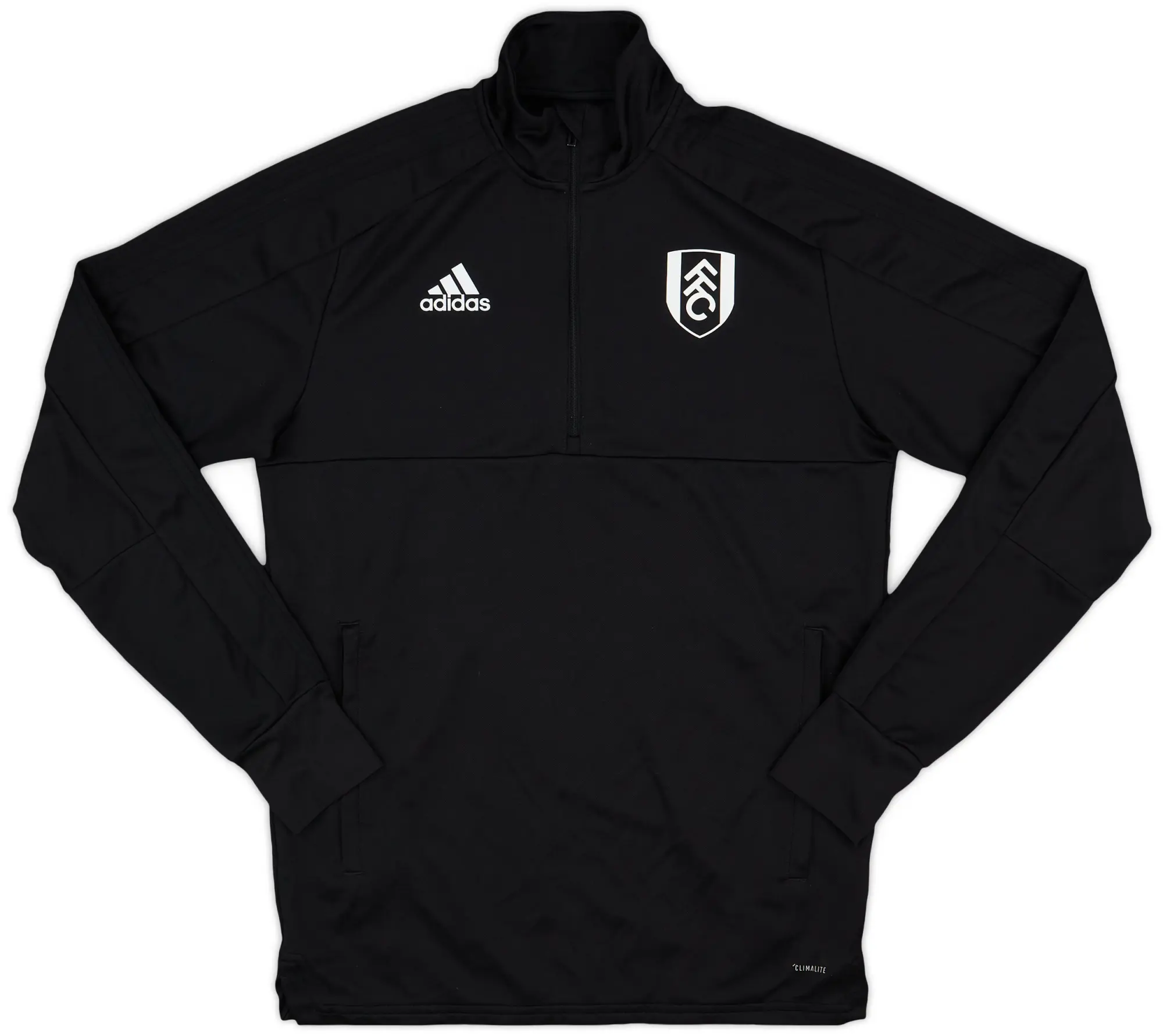 2017-18 Fulham adidas 1/4 Zip Training Top - 8/10 - (S)