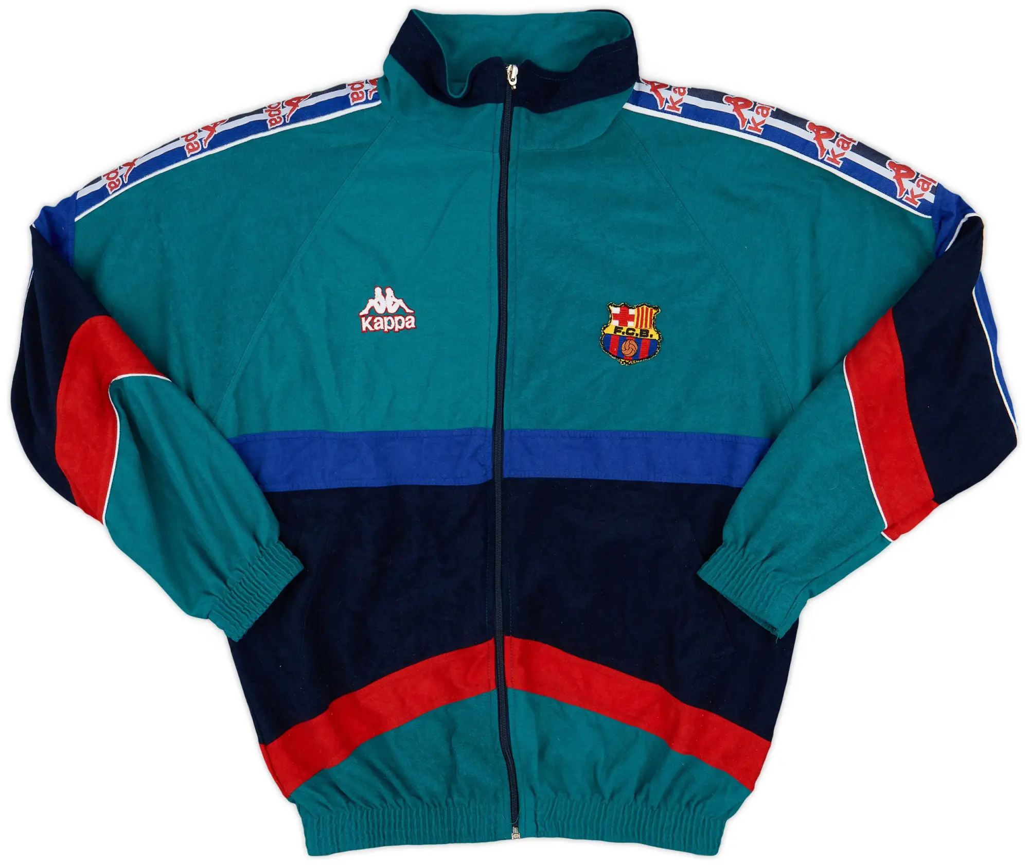 1995-97 Barcelona Kappa Track Jacket - 8/10 - (M)