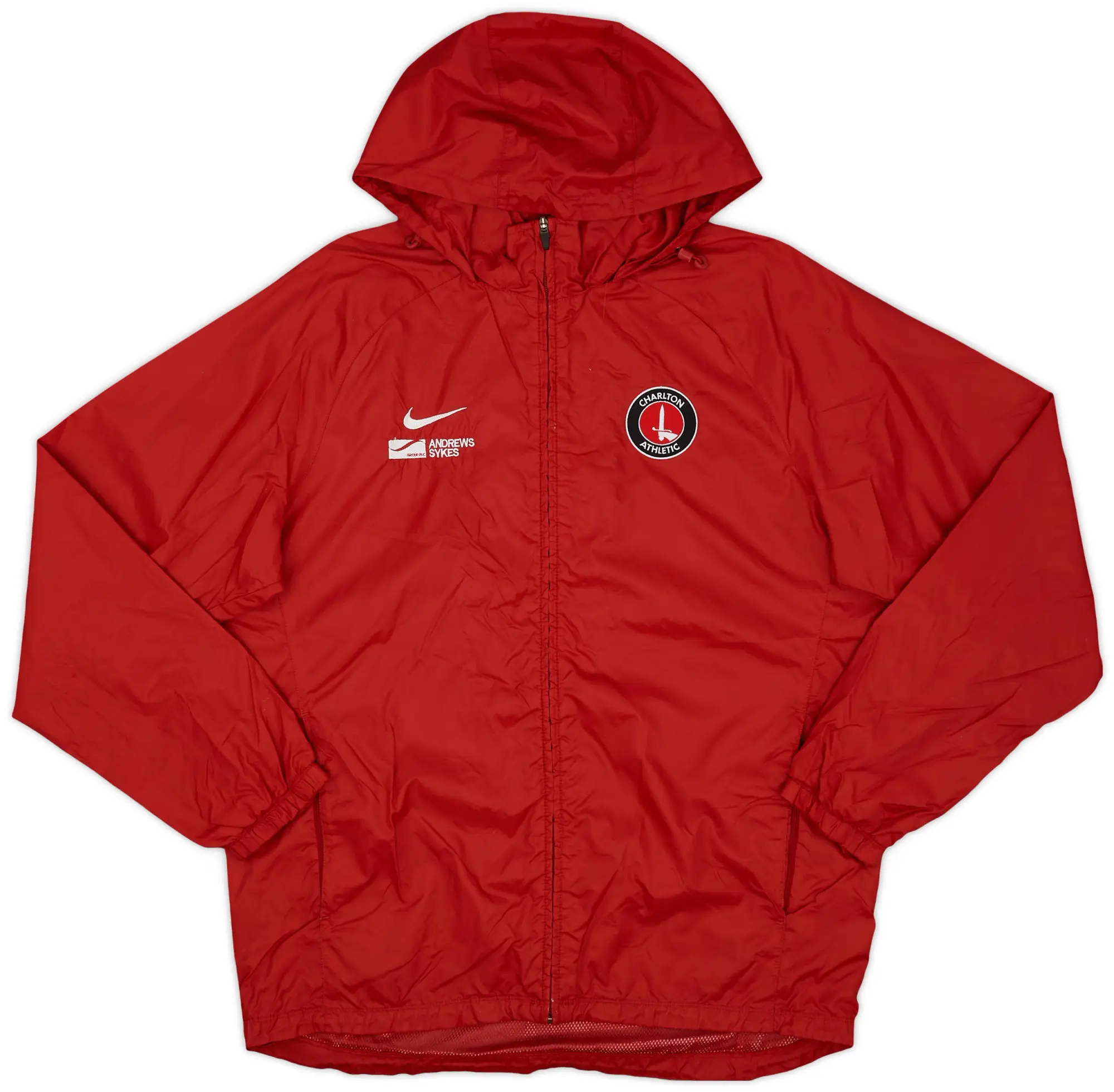 2012-13 Charlton Nike Hooded Rain Jacket - 6/10 - (L)