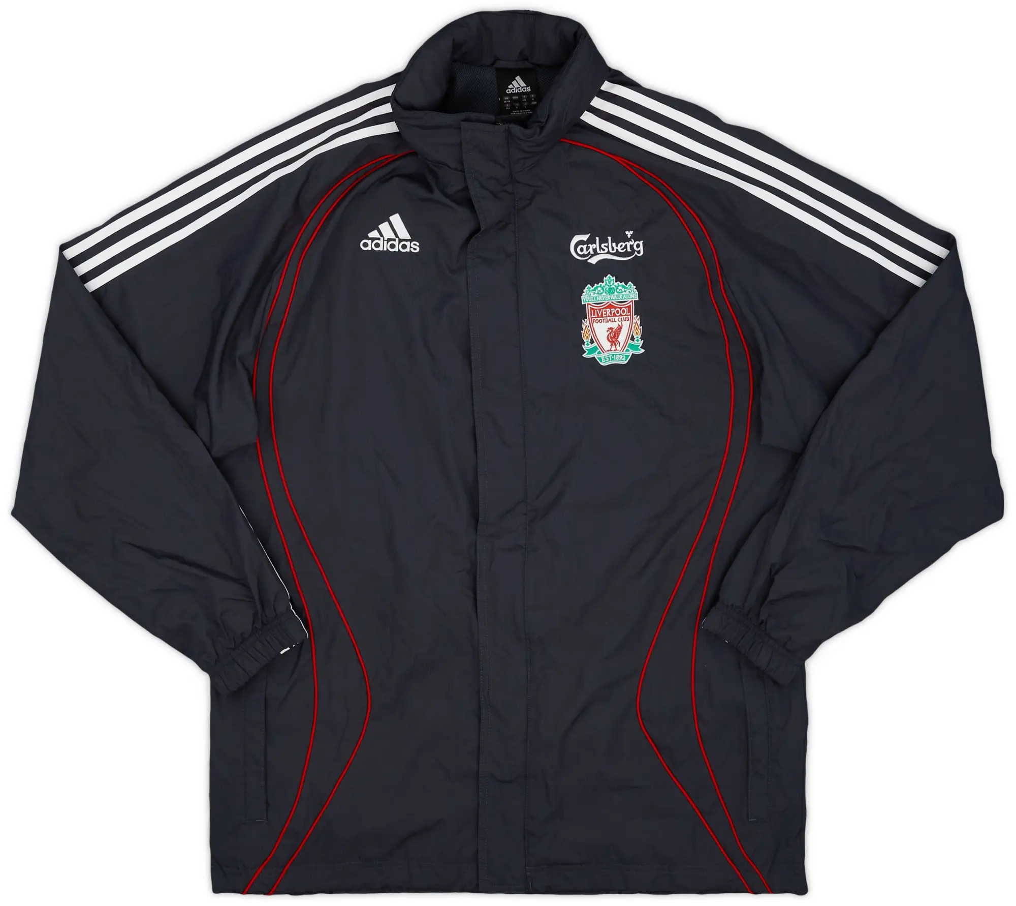 2006-07 Liverpool adidas Hooded Rain Jacket - 7/10 - (M)