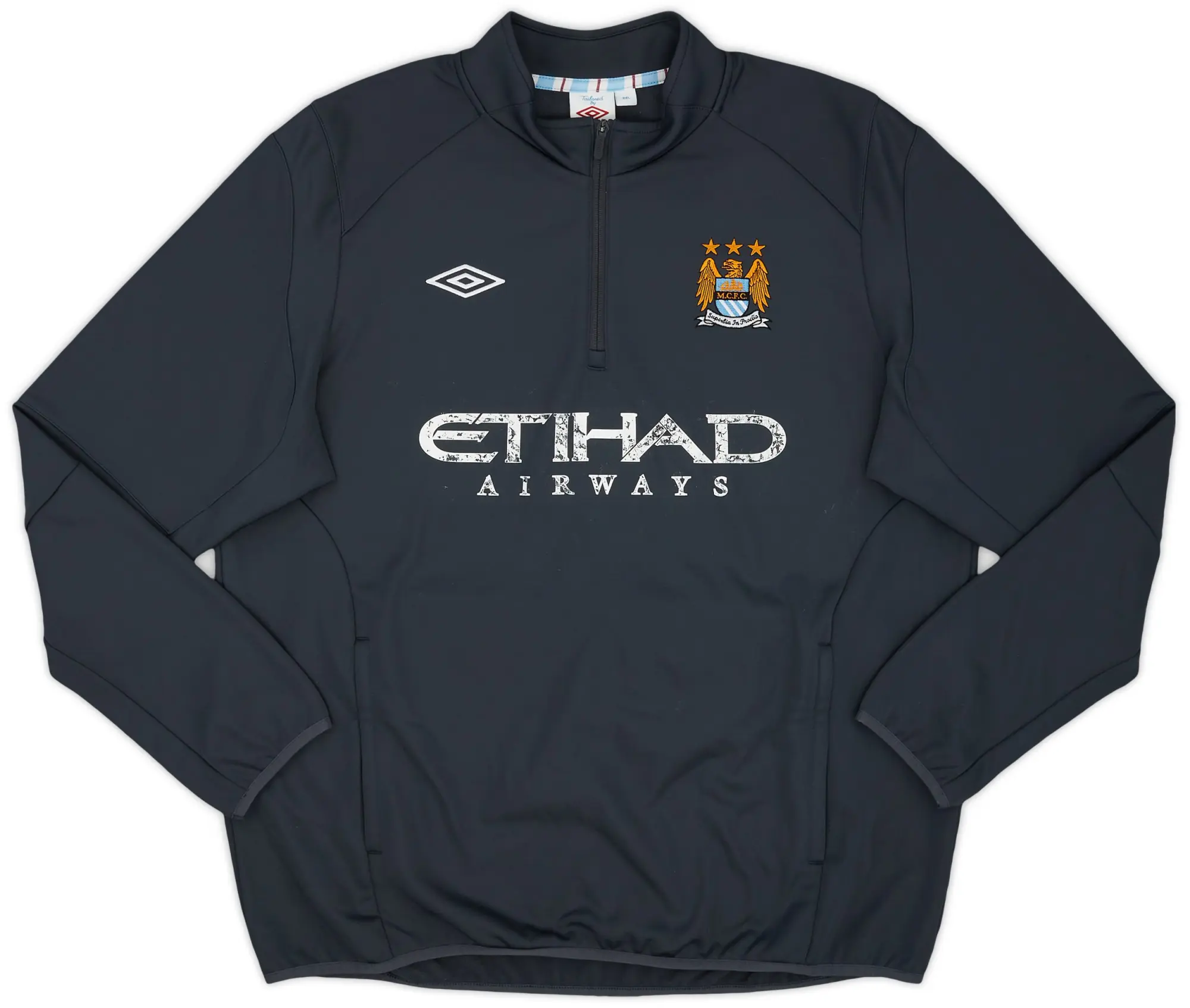 2010-11 Manchester City Umbro 1/4 Zip Drill Top - 3/10 - (XXL)