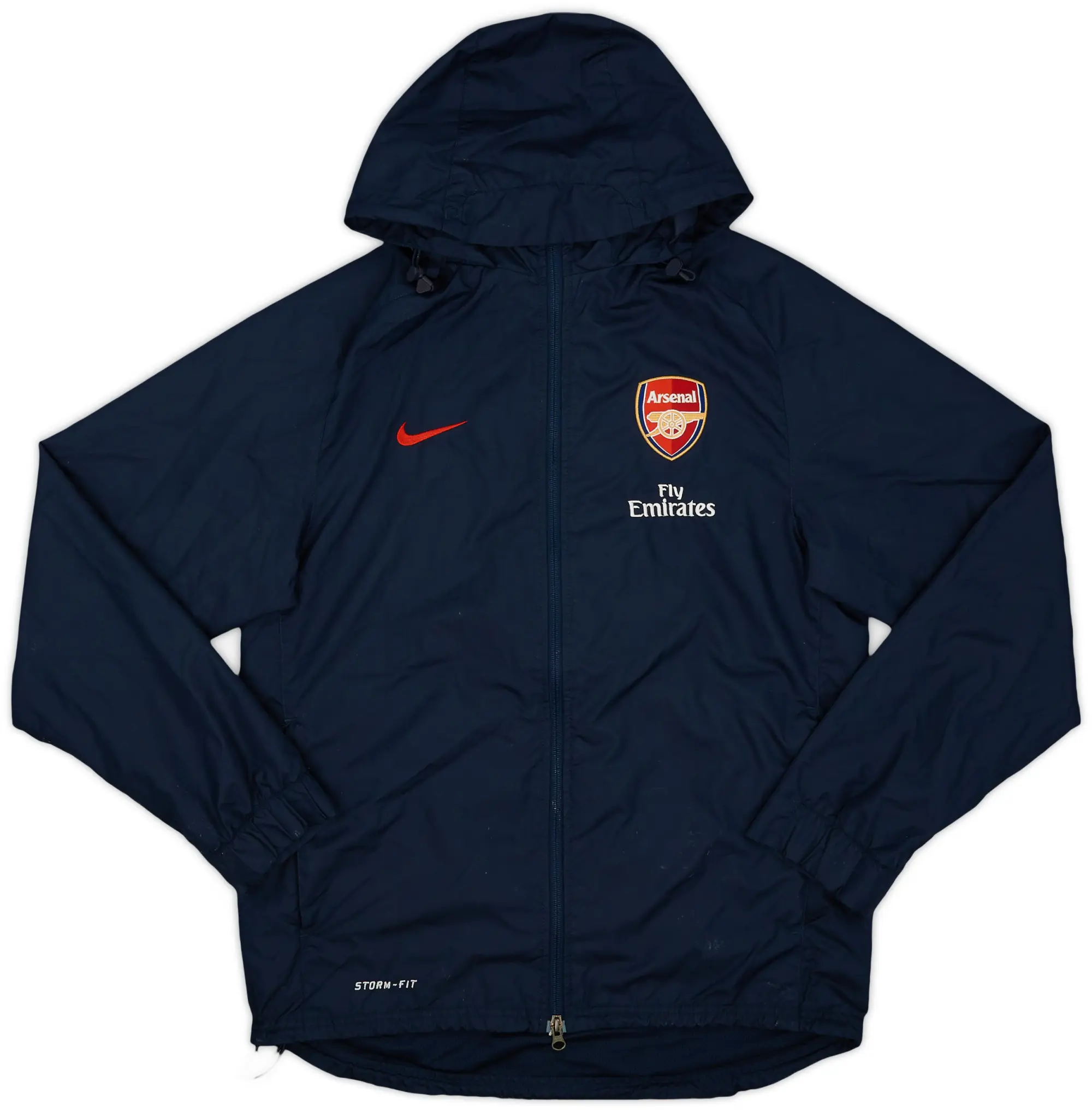 2011-12 Arsenal Nike Hooded Rain Jacket - 3/10 - (S)