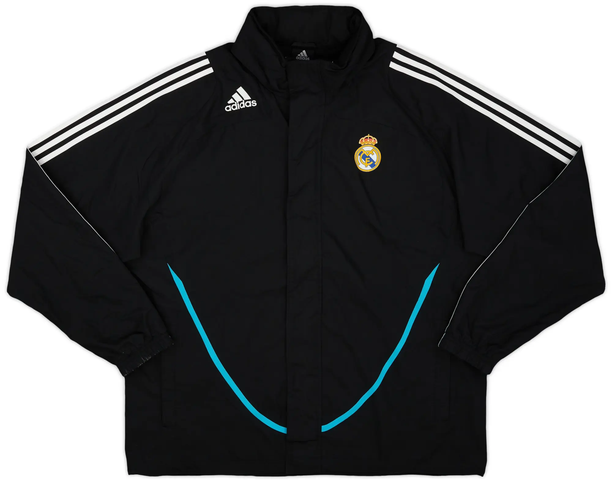 2008-09 Real Madrid adidas Hooded Rain Jacket - 8/10 - (L/XL)