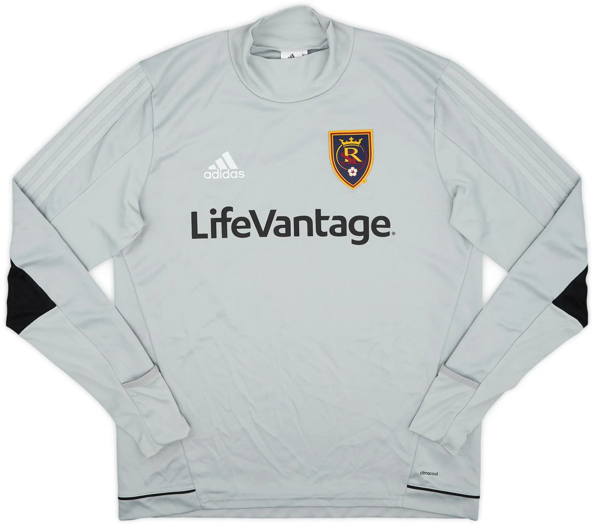 2014-16 Real Salt Lake Staff Issue adidas Sweat Top KH - 10/10 - (L)