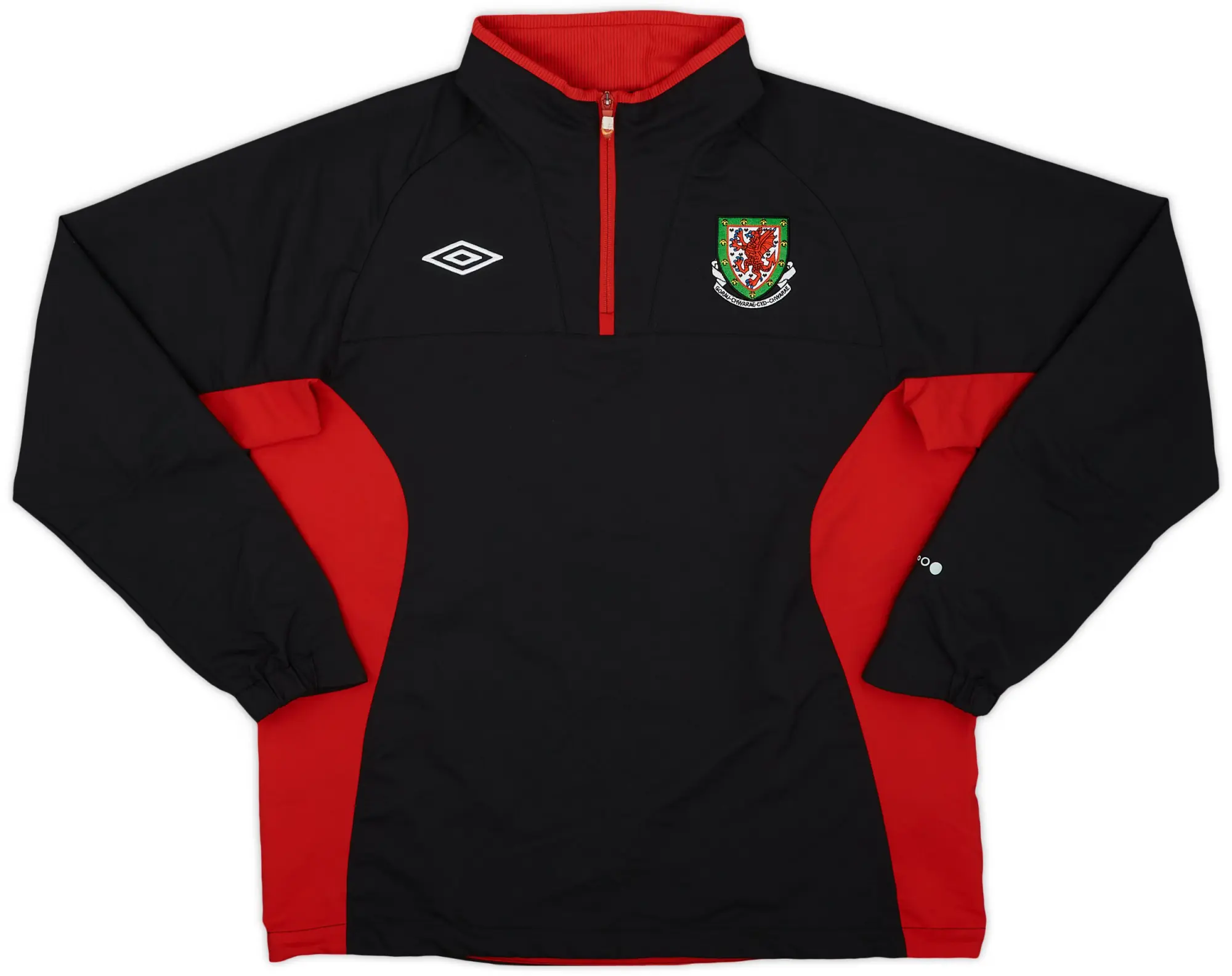 2010-11 Wales Umbro 1/4 Zip Drill Top - 8/10 - (L)