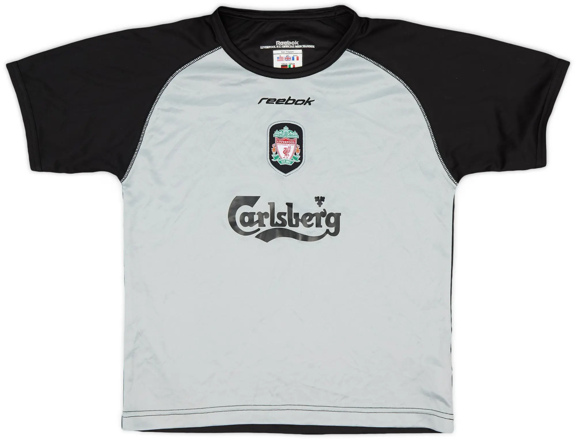 2002-03 Liverpool Reebok Training Shirt - 8/10 - (7-8 Years)