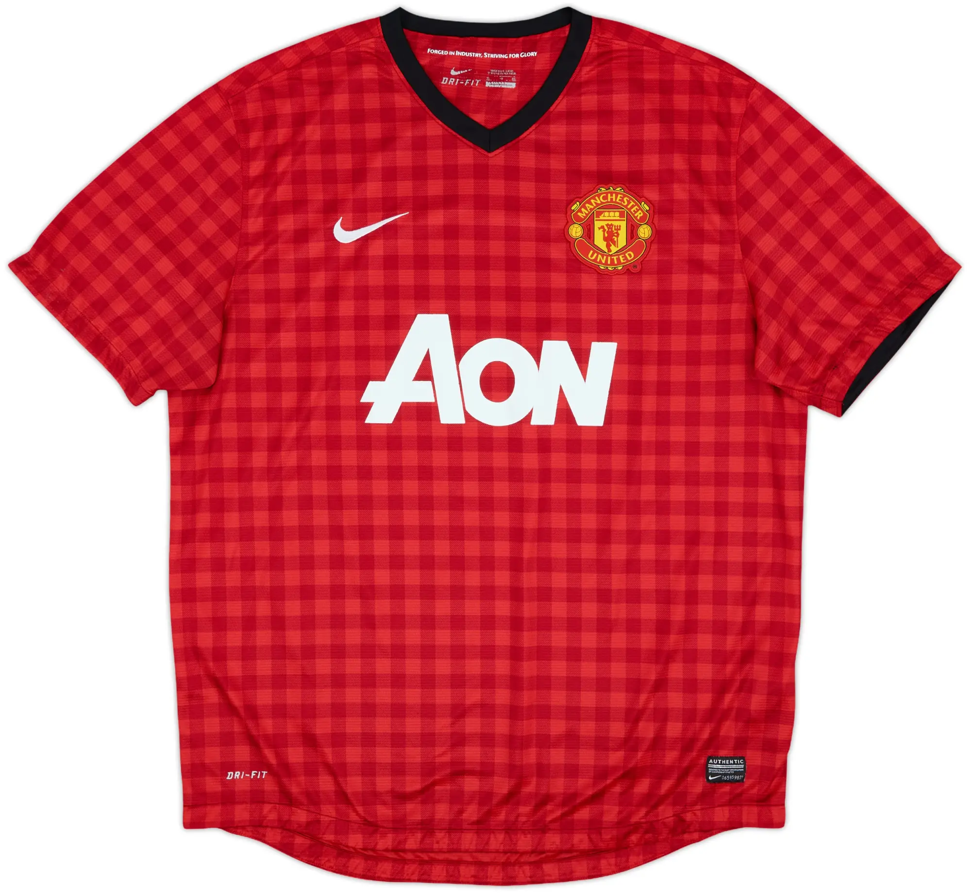Nike 2012-13 Manchester United Home L/S Shirt - 9/10 - (M.Boys)