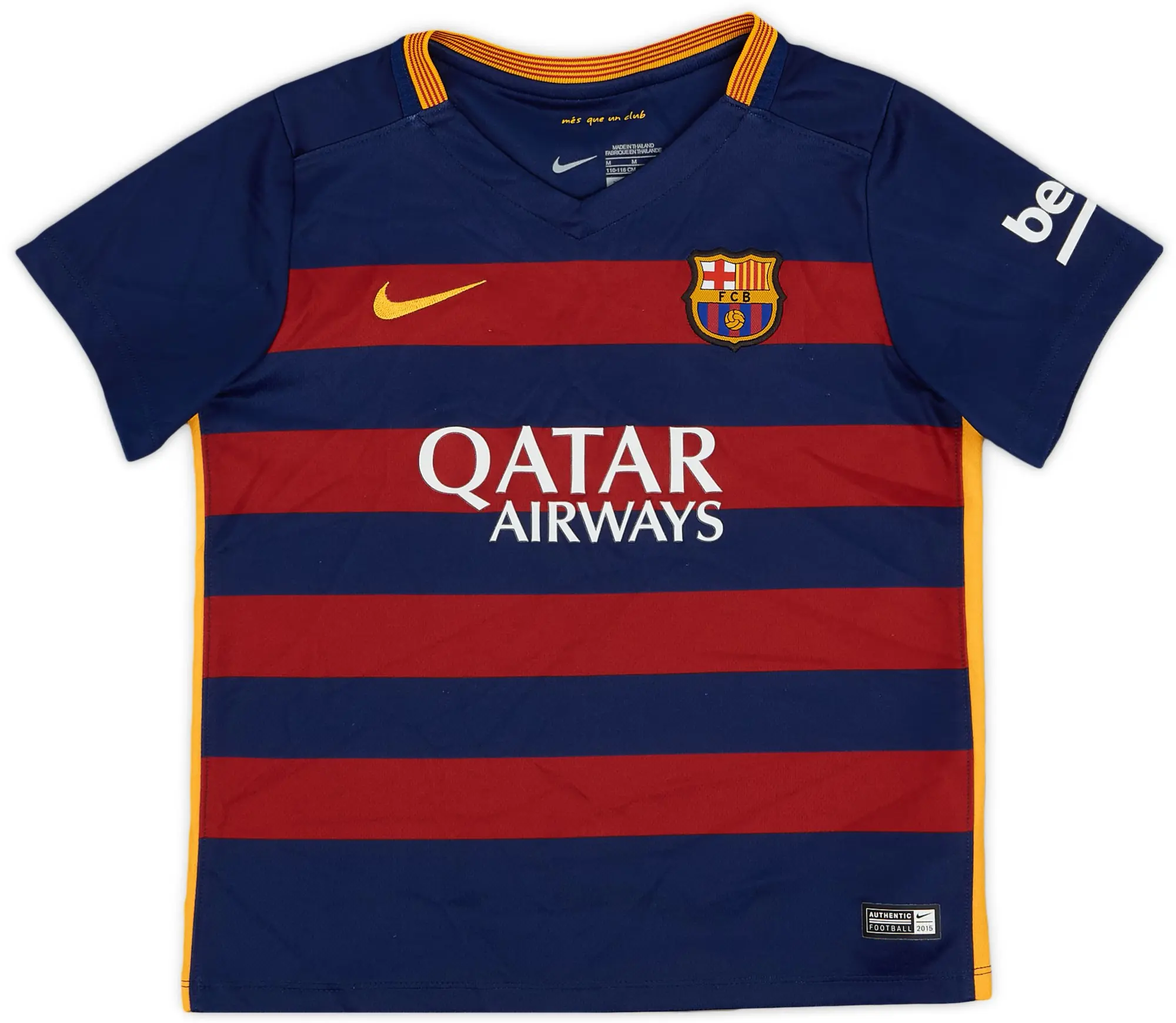 Nike 2015-16 Barcelona Home Shirt - 9/10 - (5-6 Years)