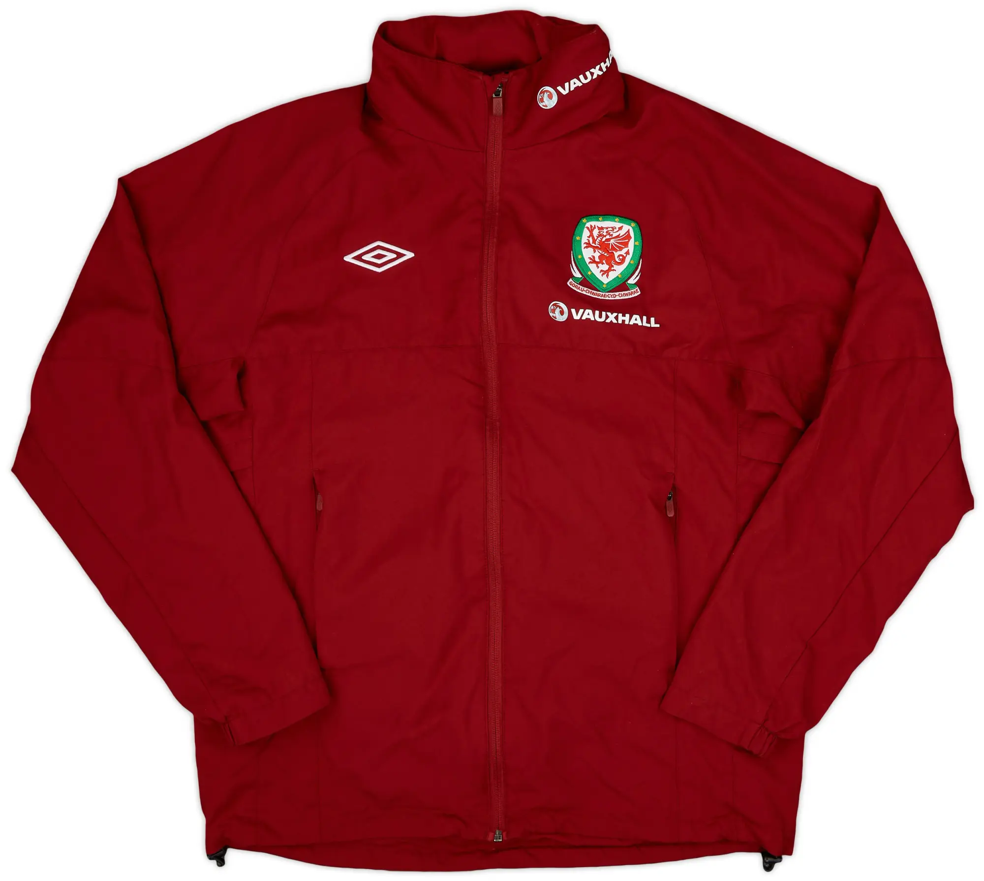 2011-12 Wales Umbro Hooded Track Jacket - 9/10 - (M)