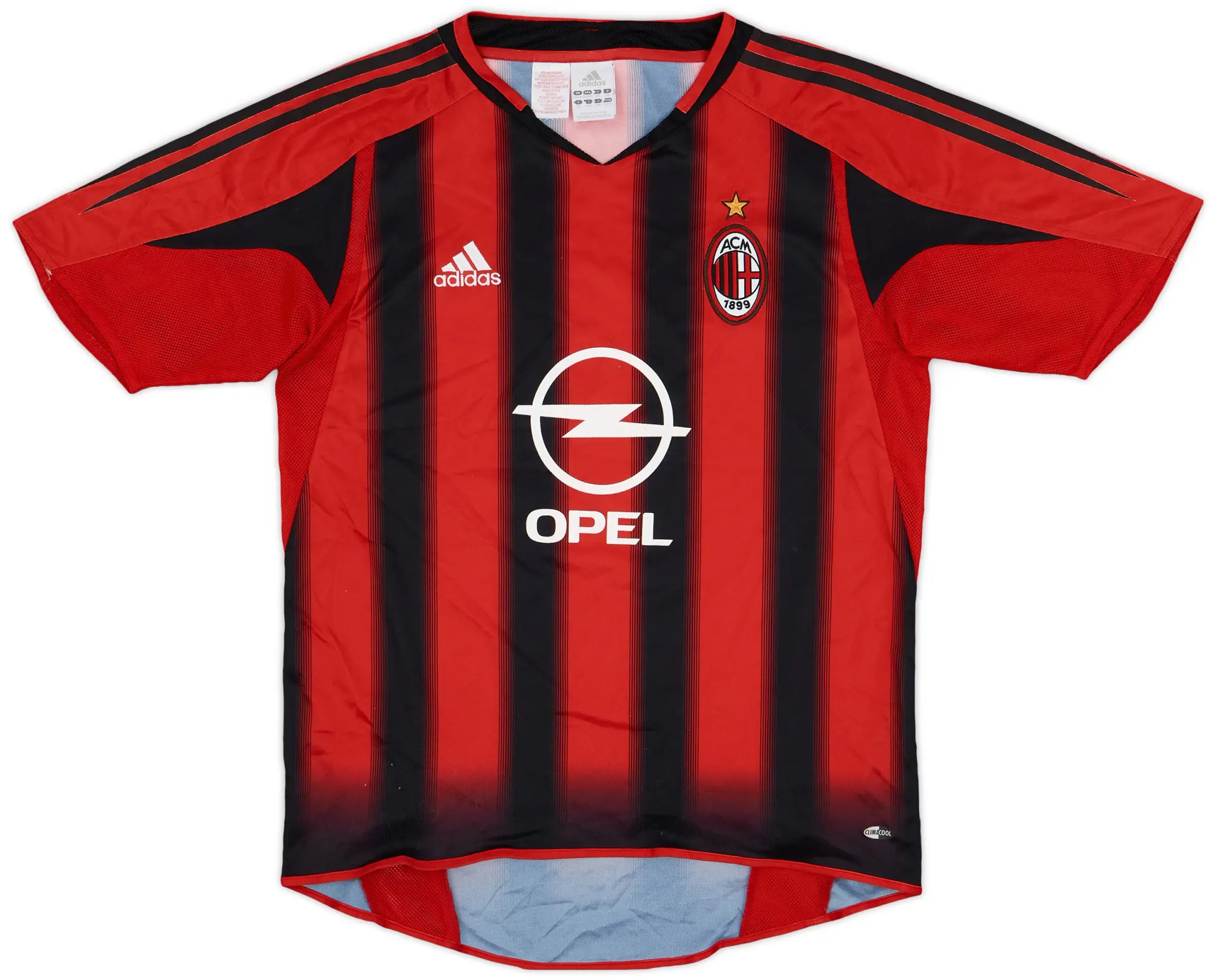 adidas 2004-05 AC Milan Home Shirt - 7/10 - (XL.Boys)