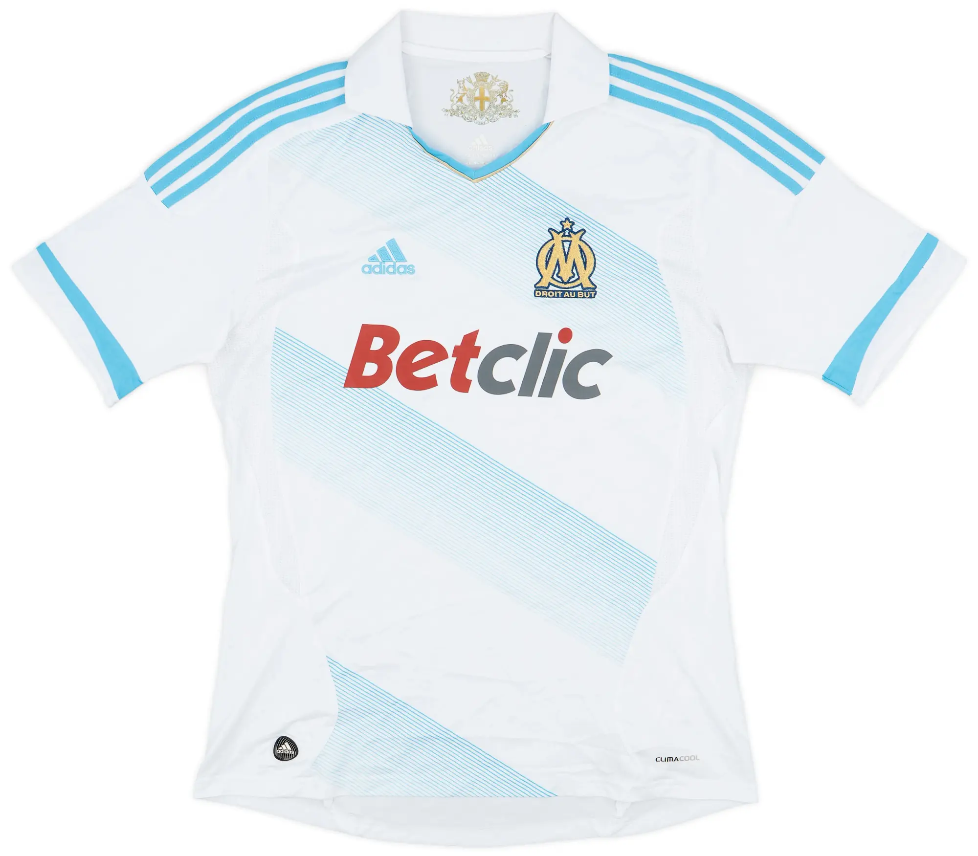 adidas 2011-12 Olympique Marseille Home Shirt - 8/10 - (L)