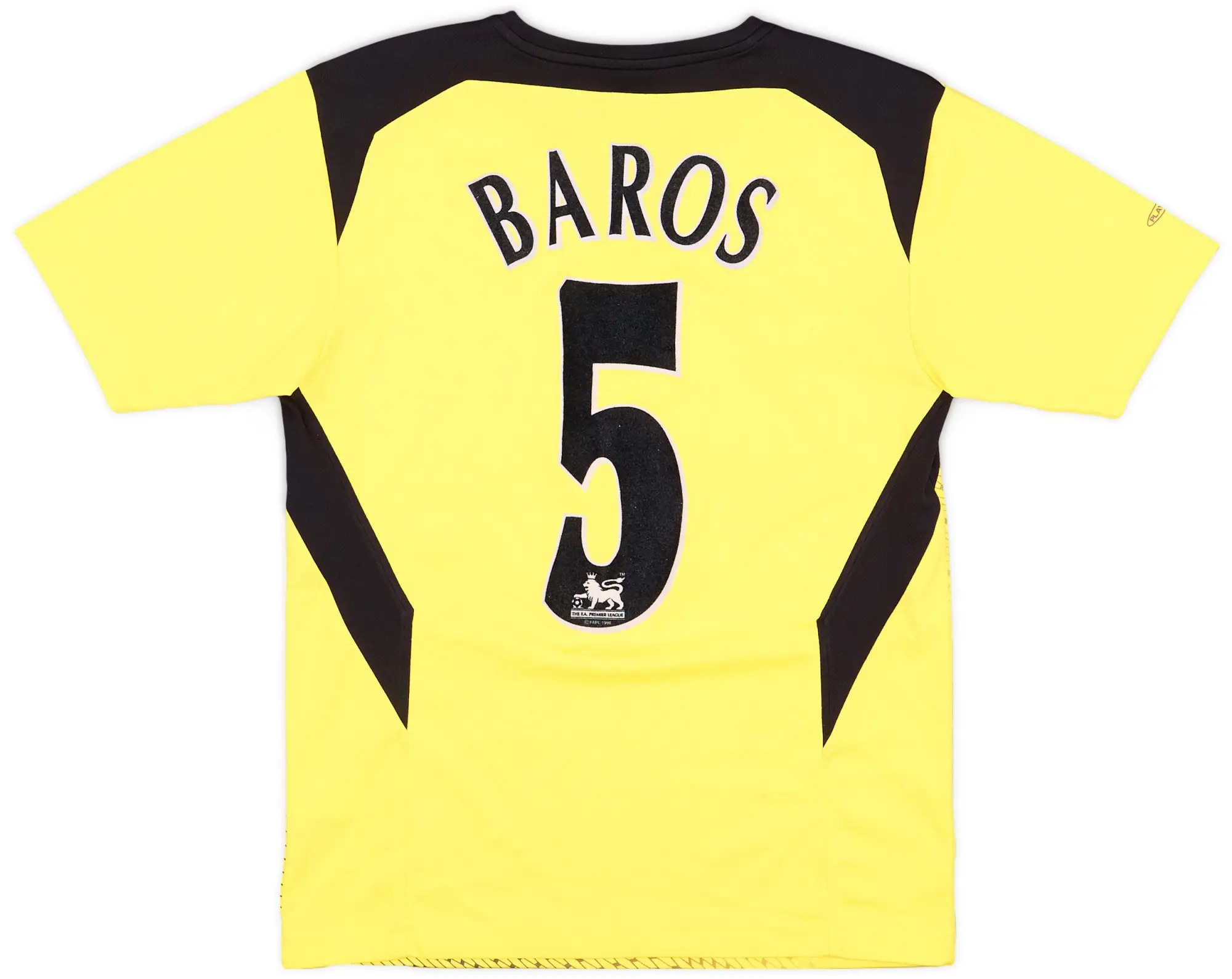 Reebok 2004-06 Liverpool Away Shirt Baros #5 - 7/10 - (L.Boys)