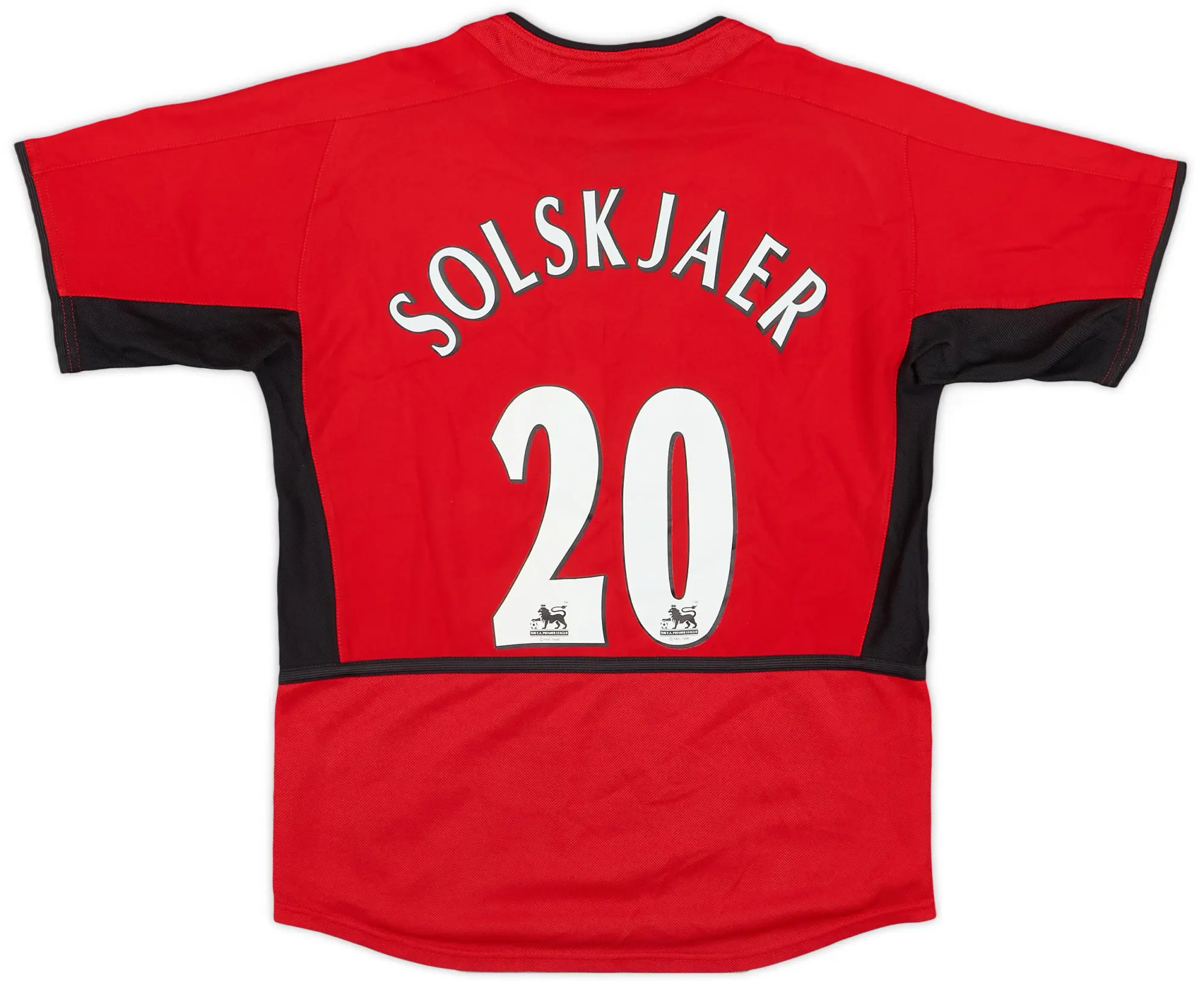 Nike 2002-04 Manchester United Home Shirt Solskjaer #20 - 7/10 - (S.Boys)