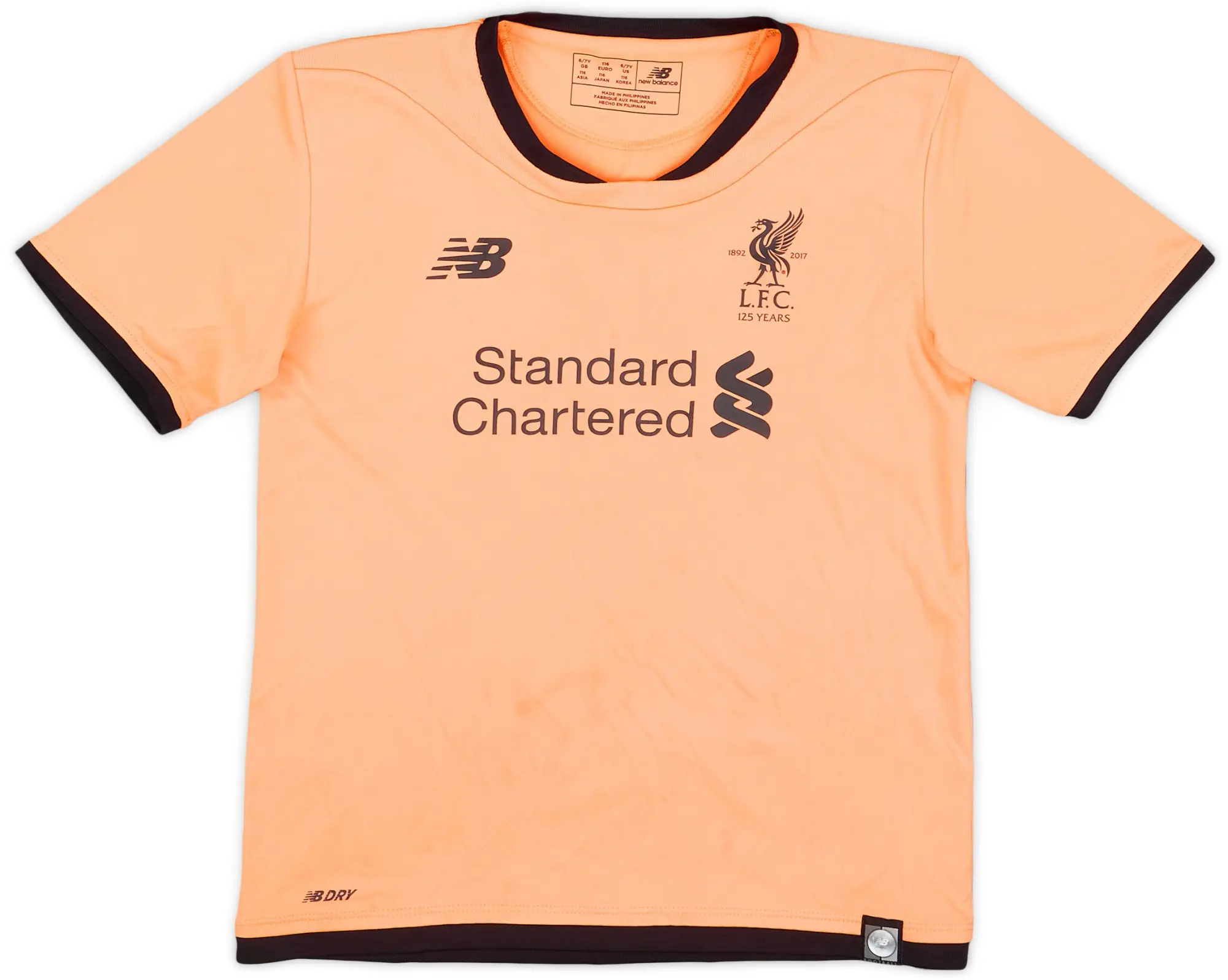 NewBalance 2017-18 Liverpool 125 Years Third Shirt - 5/10 - (6-7 Years)